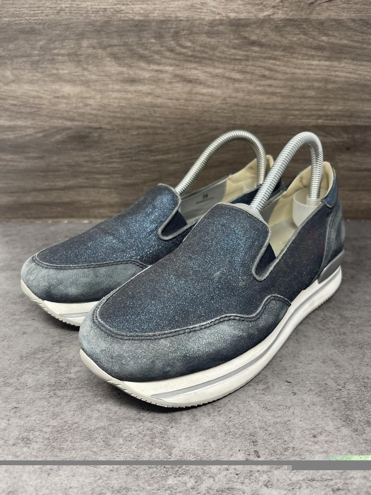 Hogan HOGAN Shoes Womens Size 8 (39) H222 Blue Glitter Size US 8 / IT 38 - 2 Thumbnail