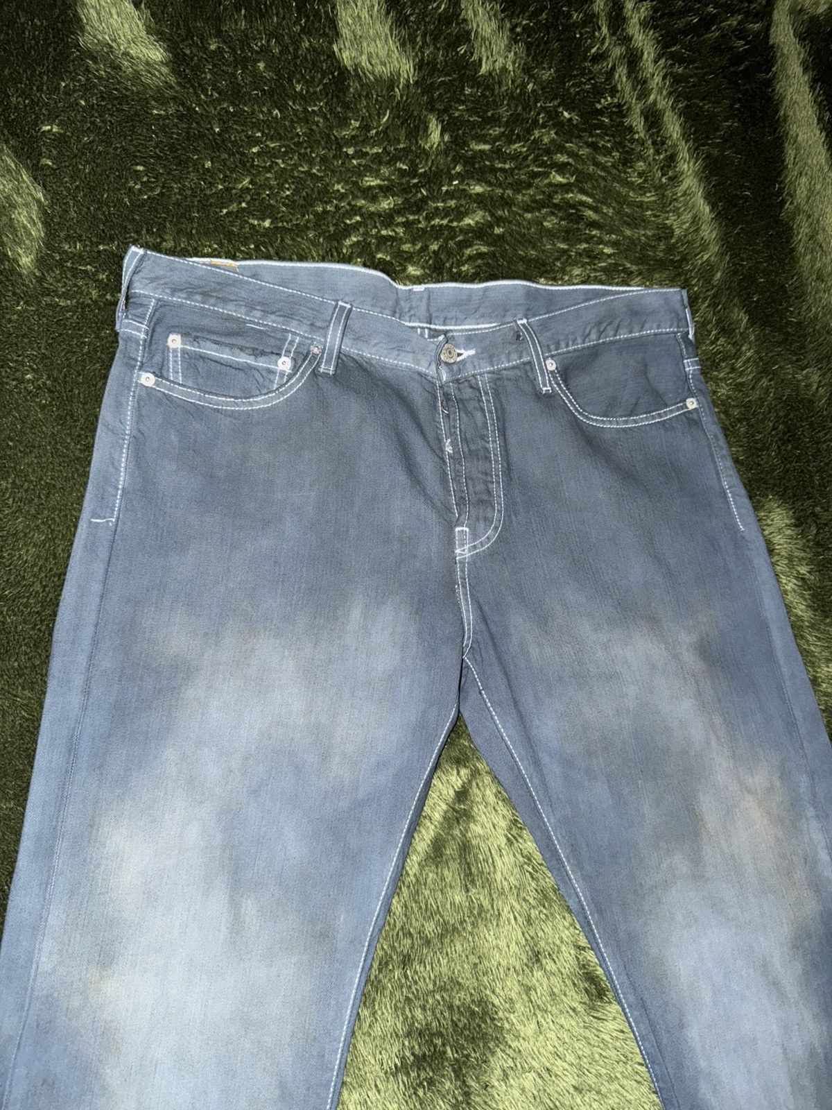 Levi's Levi’s 501 RT USA Leather Label Hand Dyed Denim Size US 34 / EU 50 - 5 Thumbnail