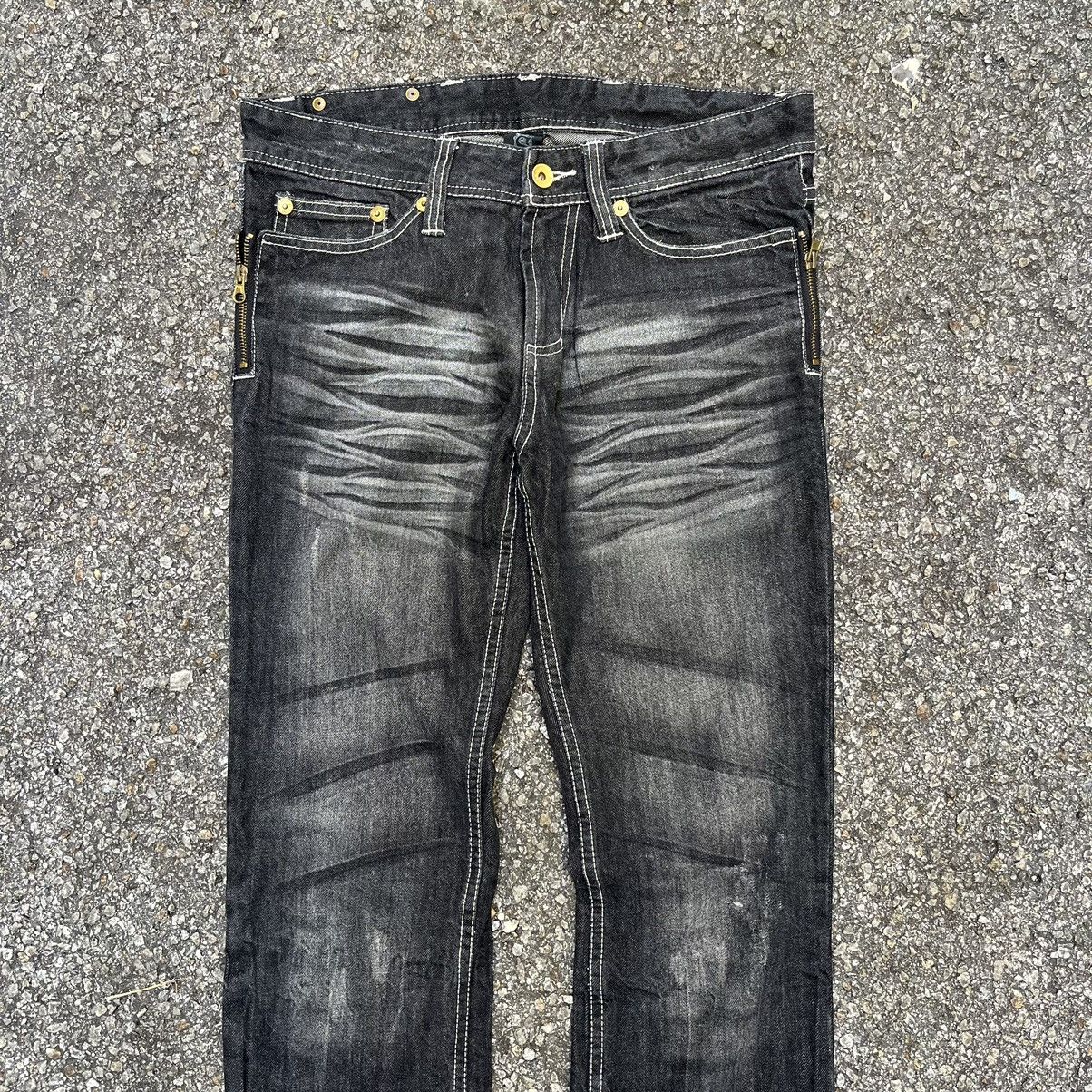 Tornado Mart Semantic Design Japanese Slim Jeans Crazy Punk Style Denim Size US 30 / EU 46 - 3 Thumbnail