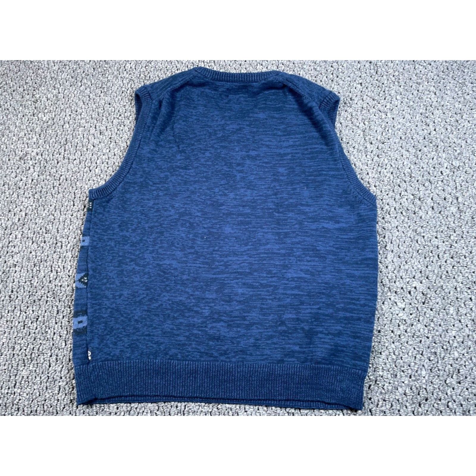 Chaps Chaps Vest Sweater Adult XL Dark Blue Aztec Geometric Pattern V-Neck Cotton Knit Size US XL / EU 56 / 4 - 2 Thumbnail
