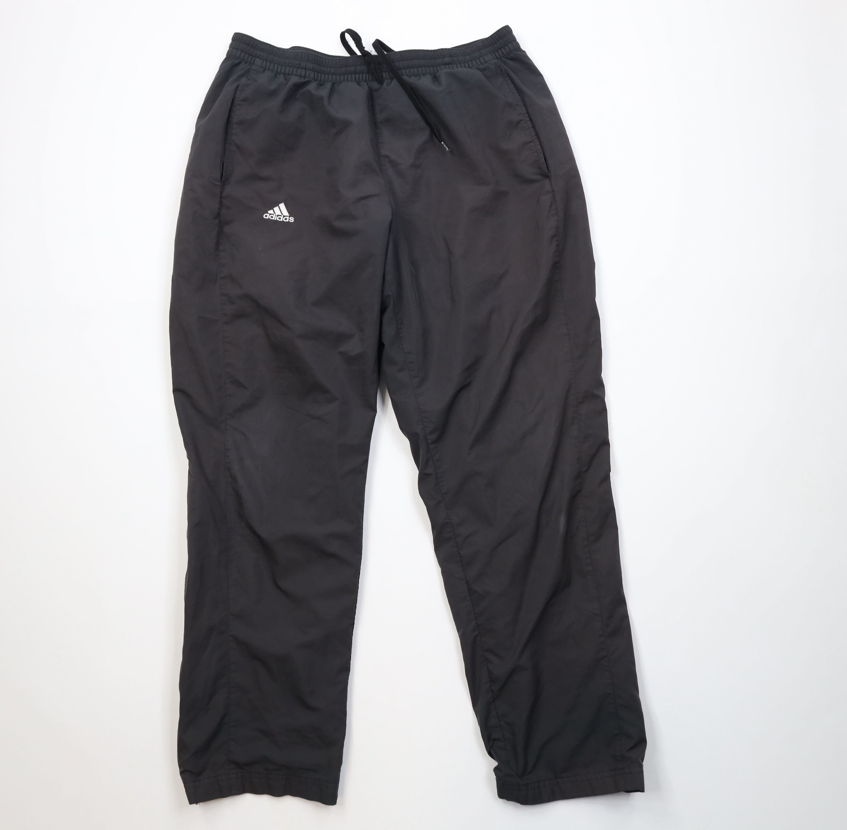 Adidas Vintage Y2K 2006 Adidas Lined Wide Leg Windbreaker Pants Size US 36 / EU 52 - 1 Thumbnail
