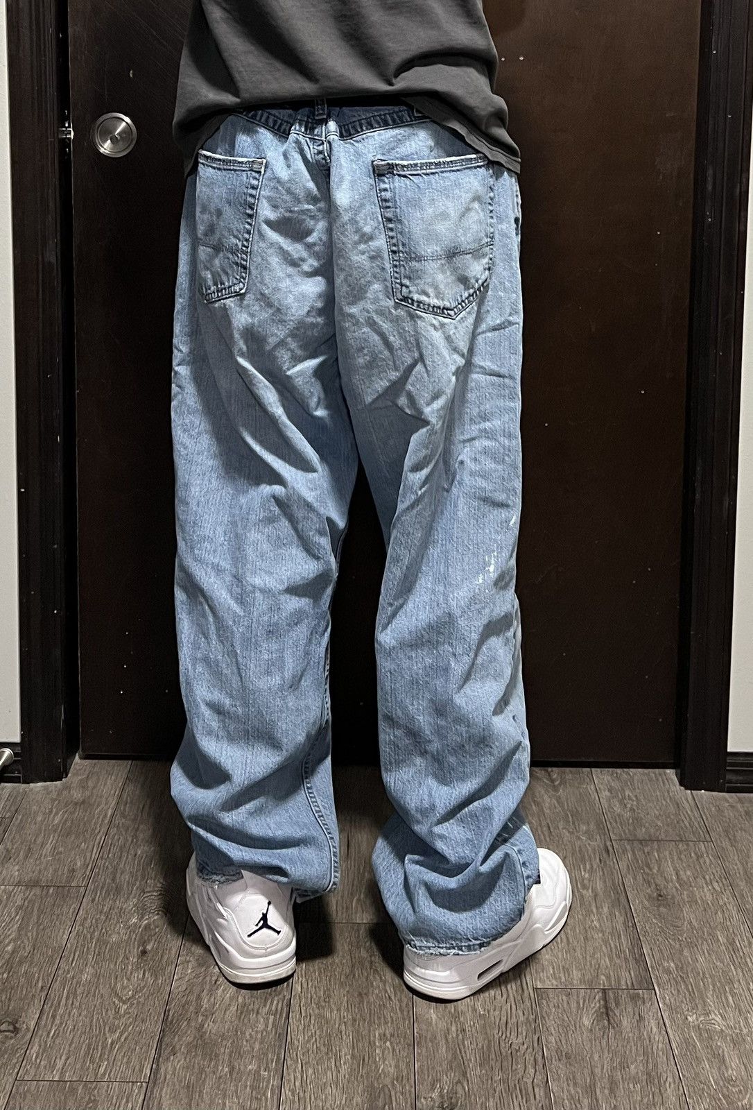 Vintage Wrangler Distressed Loose Fit Denim 38x32 Size US 38 / EU 54 - 5 Thumbnail