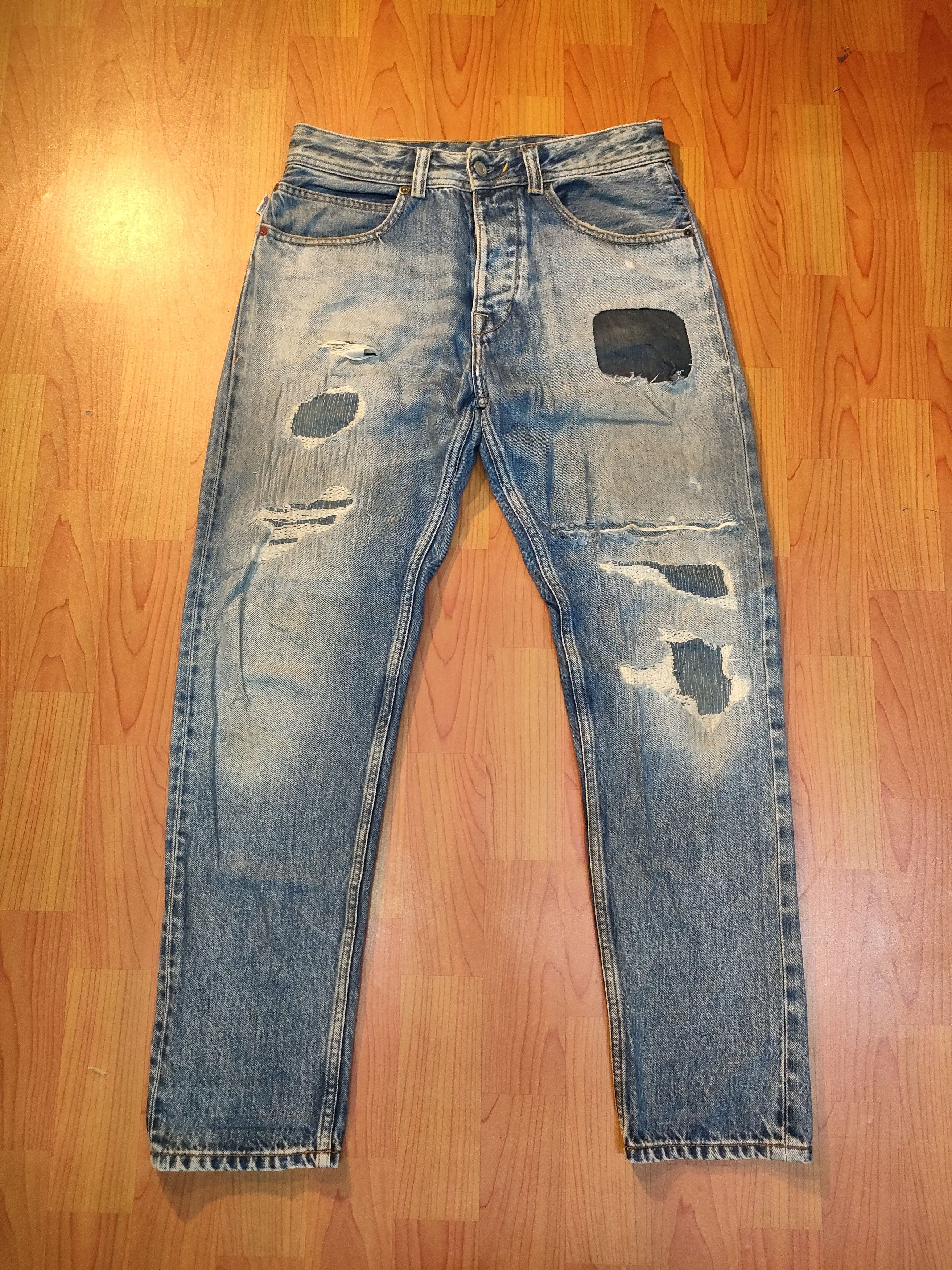 Franklin & Marshall Franklin & Marshall Dallas Custom Distressed Jeans Size US 30 / EU 46 - 1 Thumbnail
