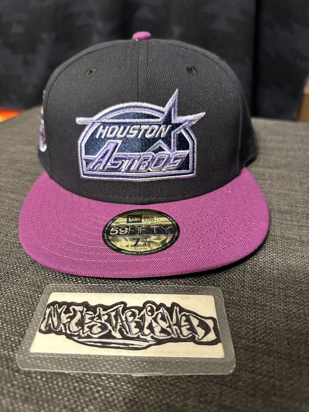 image of New Era Houston Astros 35Th Anniversary Fitted “Grape” Size 7 3/4 in Purple, Men's