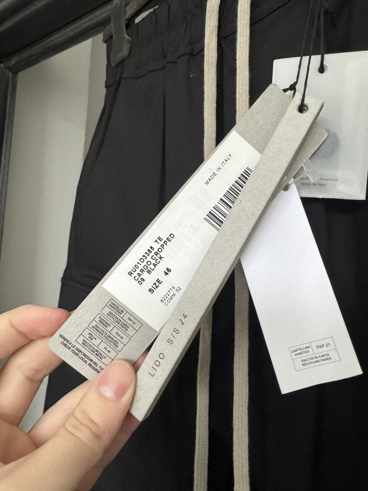 Rick Owens Rick Owens Black Pants Cargo Size US 30 / EU 46 - 3 Thumbnail