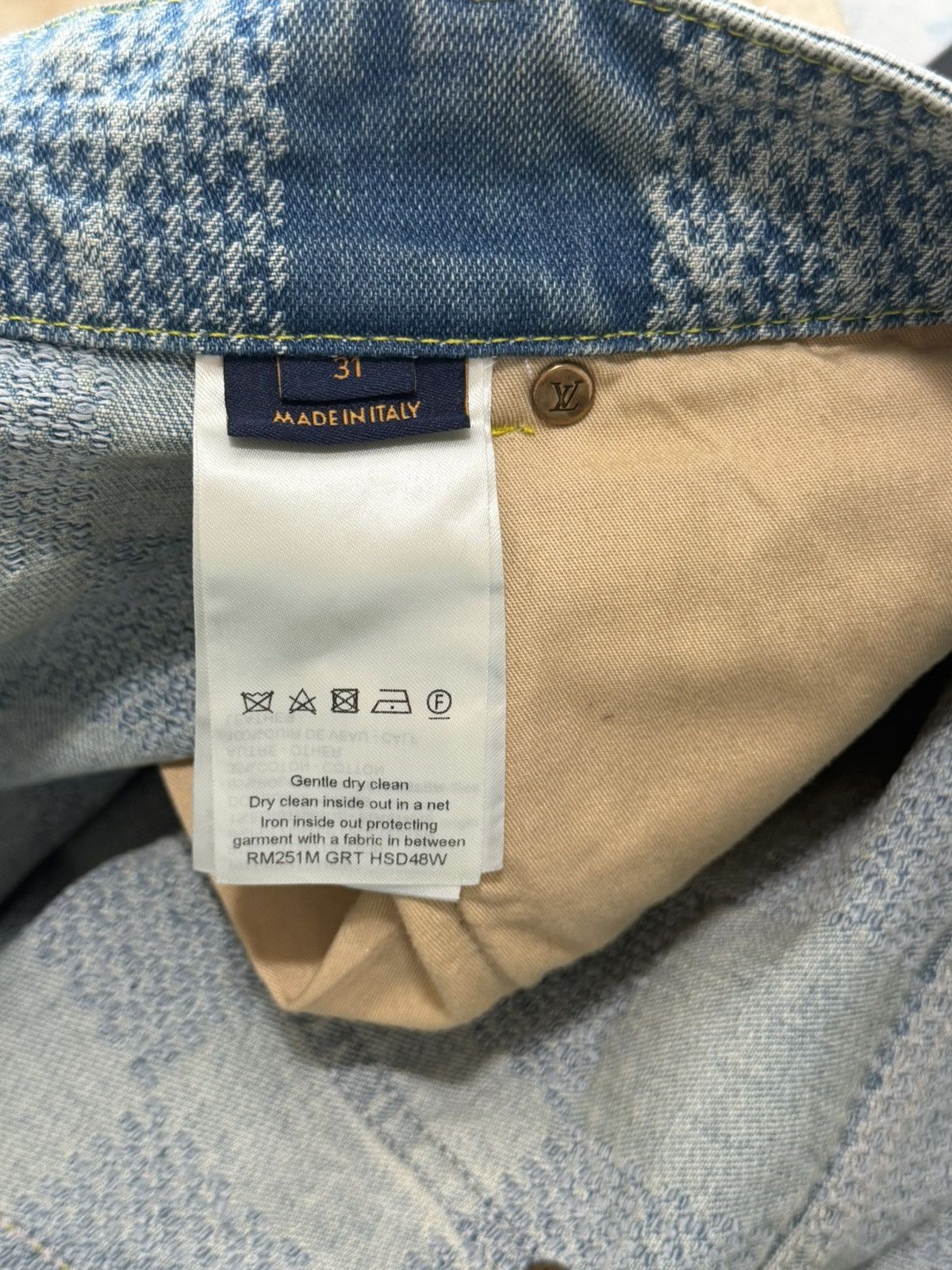 Louis Vuitton Louis Vuitton Damier Denim Skate Pants Size US 31 - 7 Thumbnail