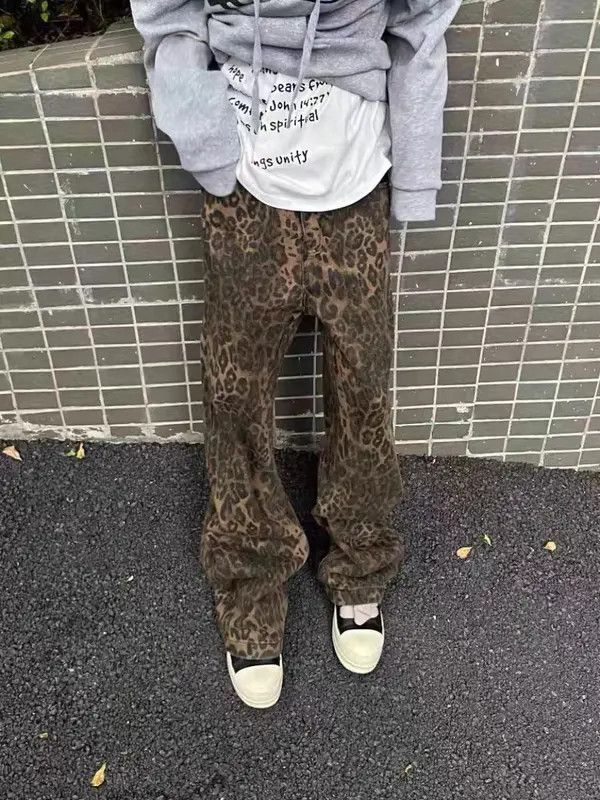 Vintage VIBE Everything Vintage Brown Leopard Bootcut Jeans Size US 31 - 5 Thumbnail