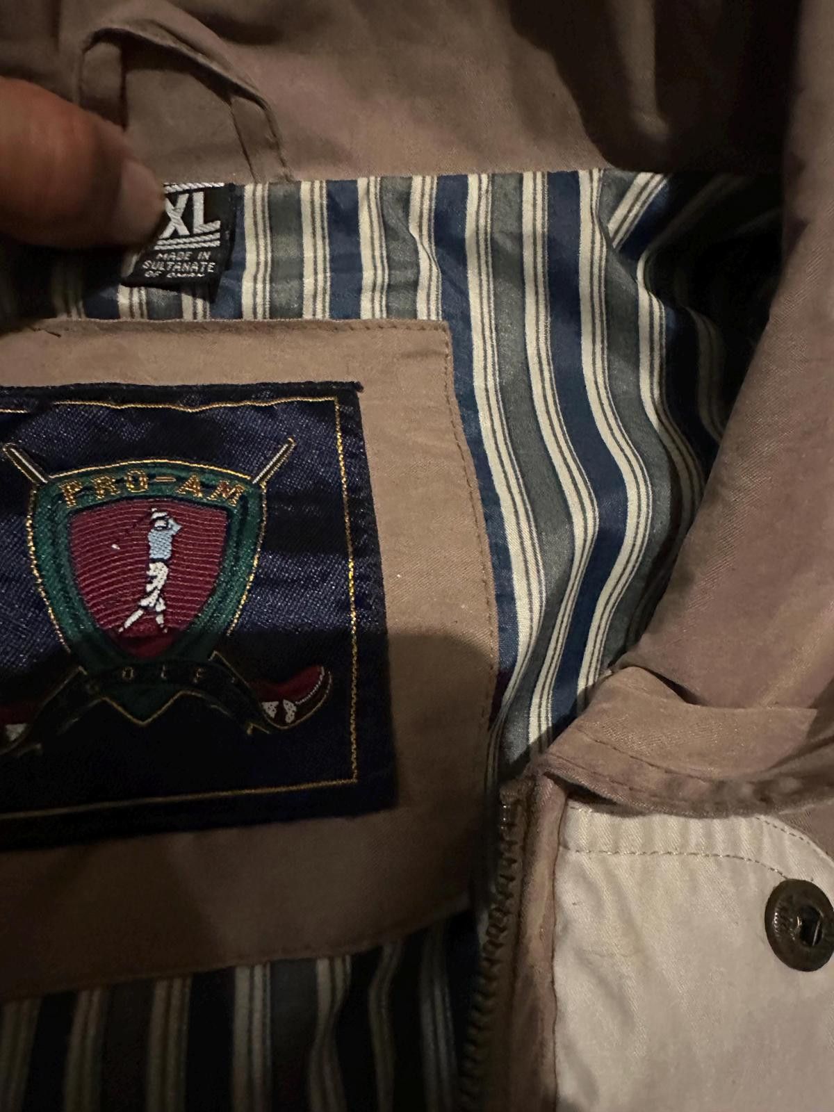 Unknown London Vintage Men's Casual Lightweight Jacket with Striped Lining Size ONE SIZE - 6 Thumbnail