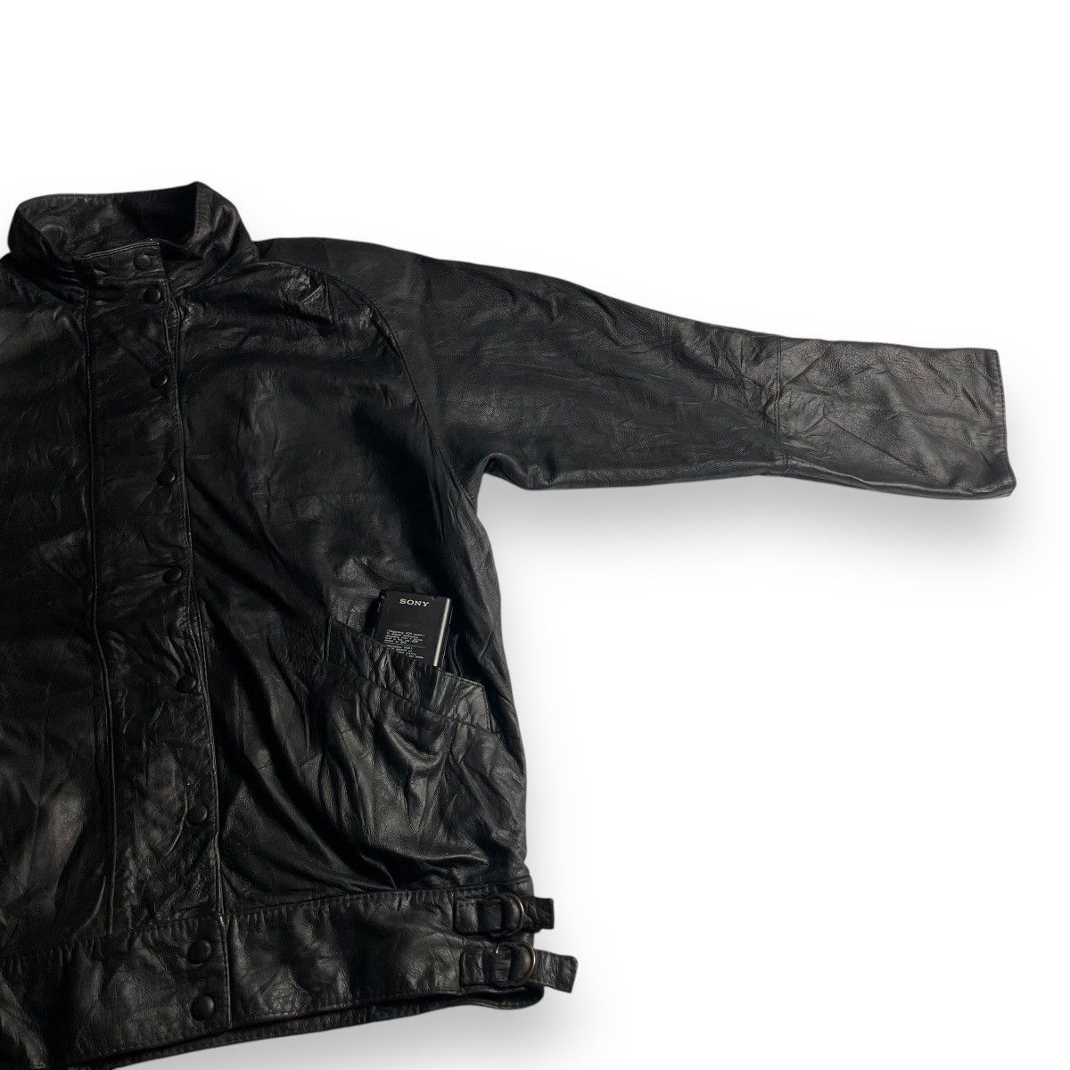 Genuine Leather VINTAGE HIDE SHOP MADE IN NEW ZEALAND LEATHER JACKET Size US L / EU 52-54 / 3 - 7 Thumbnail