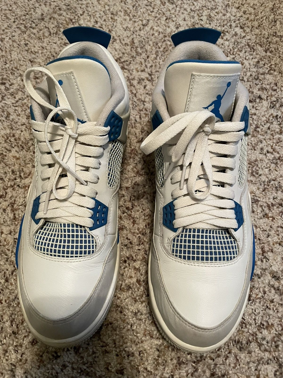Jordan Brand Air Jordan 4 Retro Military Blue Color Way 2012 Size US 10 / EU 43 - 4 Thumbnail