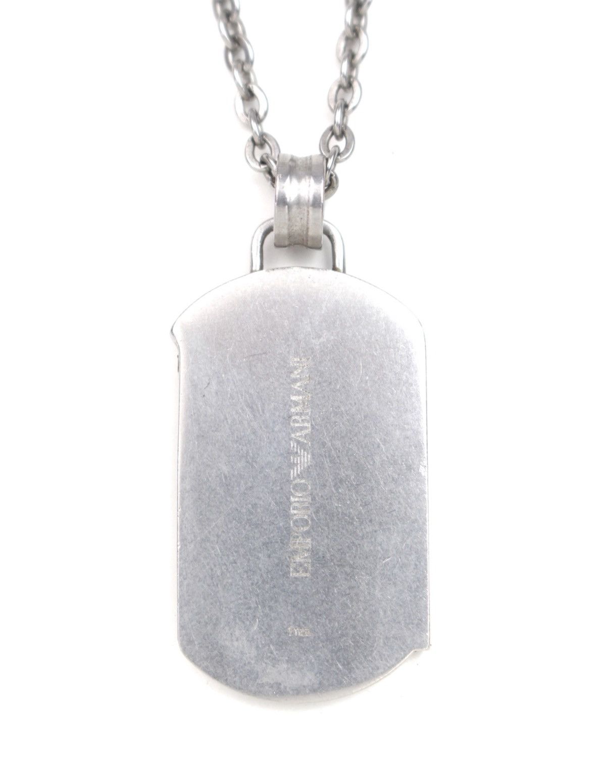 Armani 2000S EMPORIO ARMANI – DOG TAG “A” PENDANT NECKLACE Size ONE SIZE - 4 Thumbnail