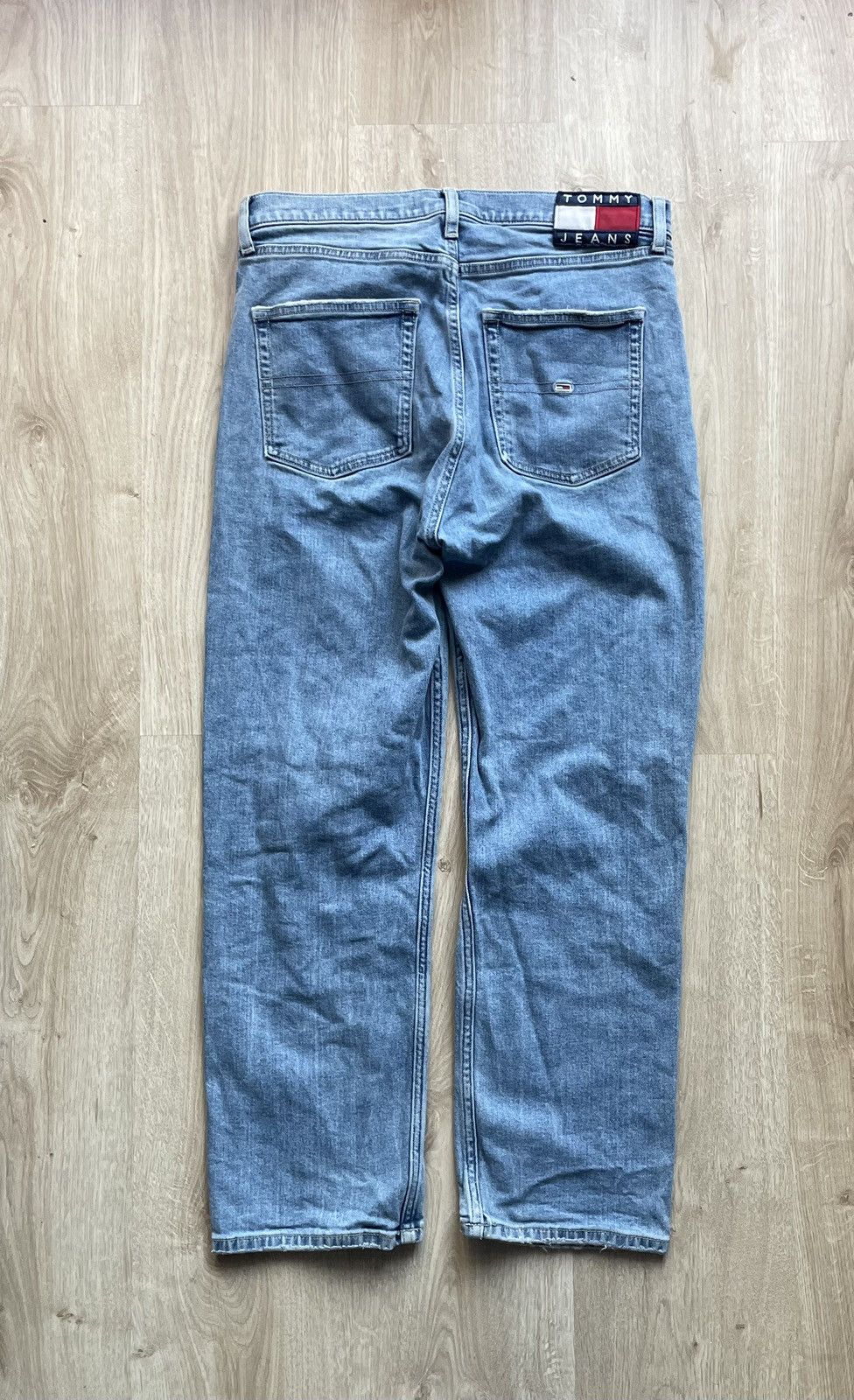 Tommy Hilfiger × Vintage Tommy Hillfiger Y2K Crazy Denim Workwear Carpenter Size US 30 / EU 46 - 1 Thumbnail