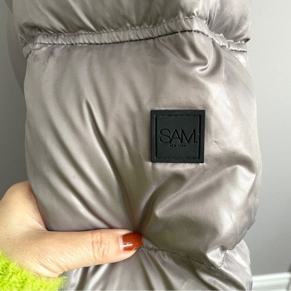 SAM. SAM New York Gray Freestyle Down Puffer Jacket - Medium Size M / US 6-8 / IT 42-44 - 5 Thumbnail