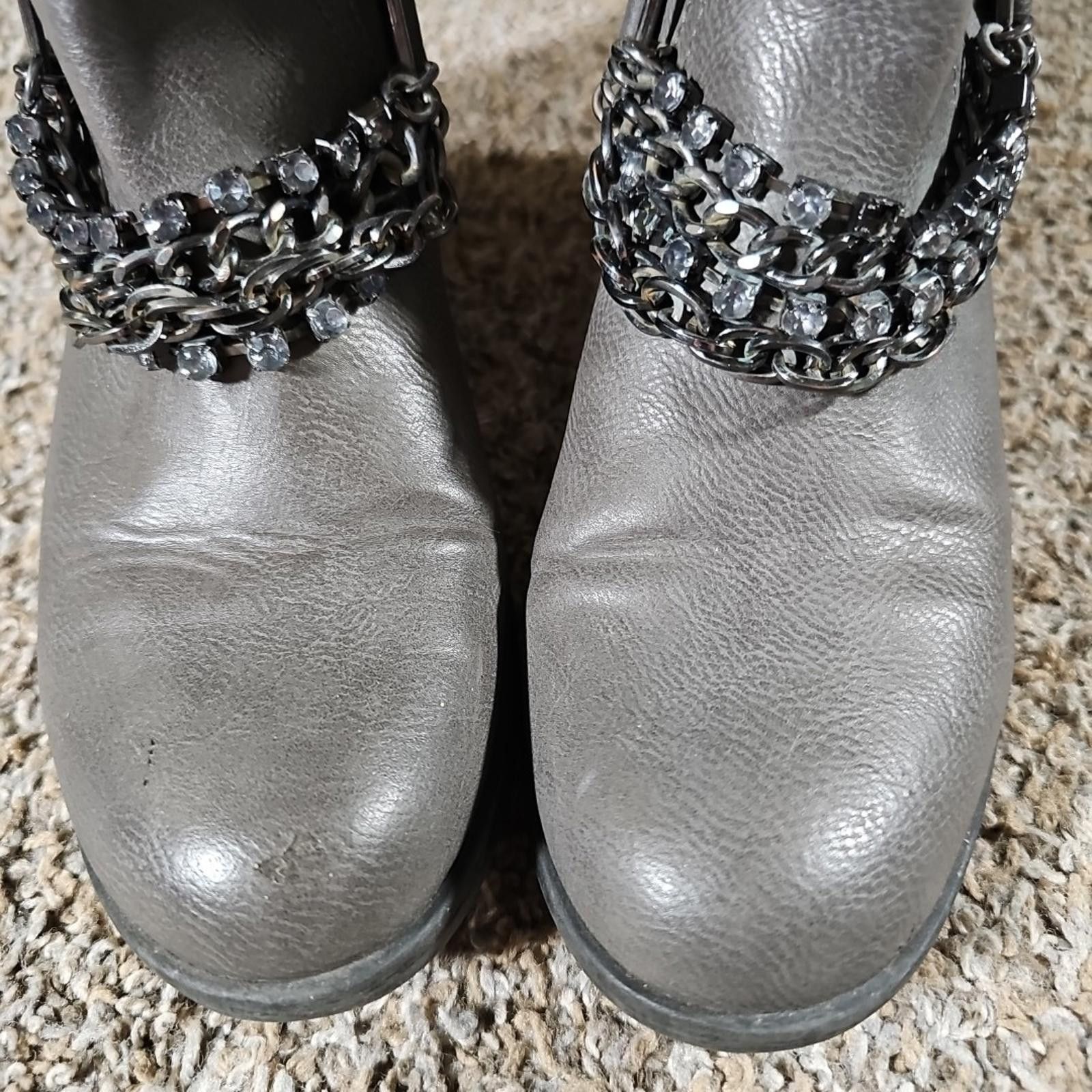Kohl's Kohls Marnismoke Boots Womens Sz 6 Chained Zipper Sides Size US 6 / IT 36 - 3 Thumbnail
