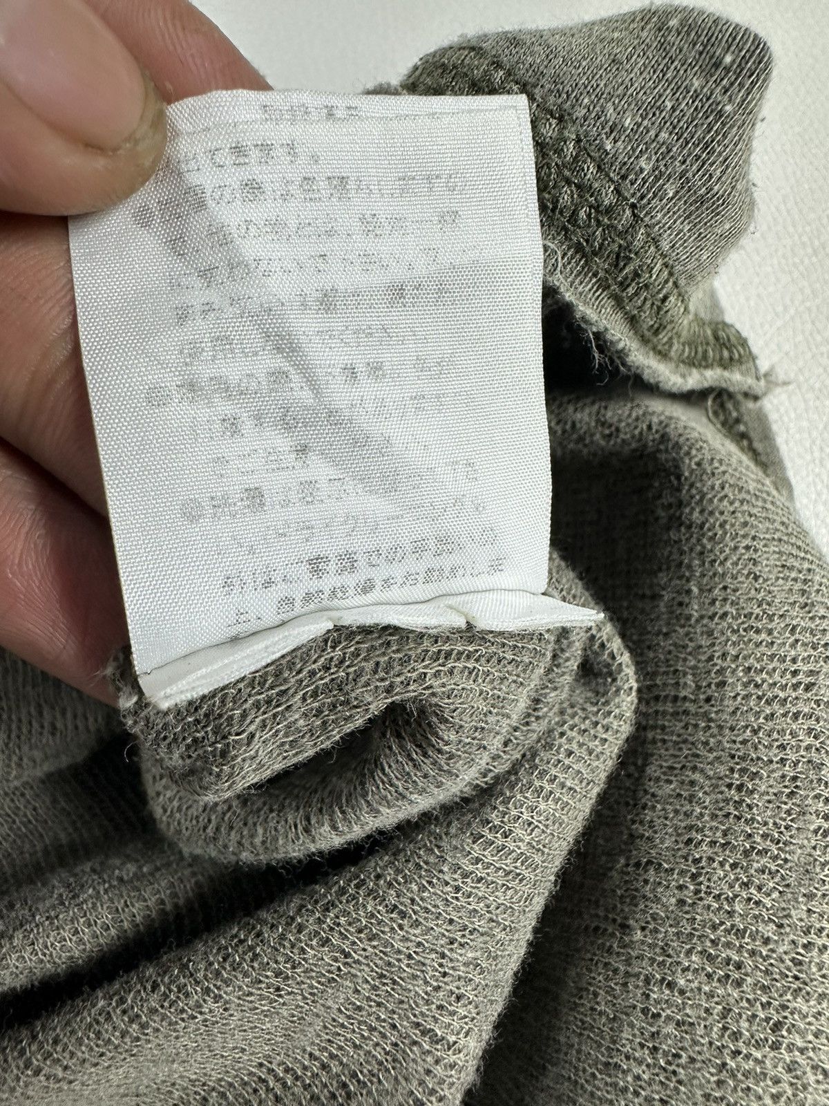 Japanese Brand GOA Faded Olive Asymmetric V neck Tshirt Size US S / EU 44-46 / 1 - 13 Thumbnail