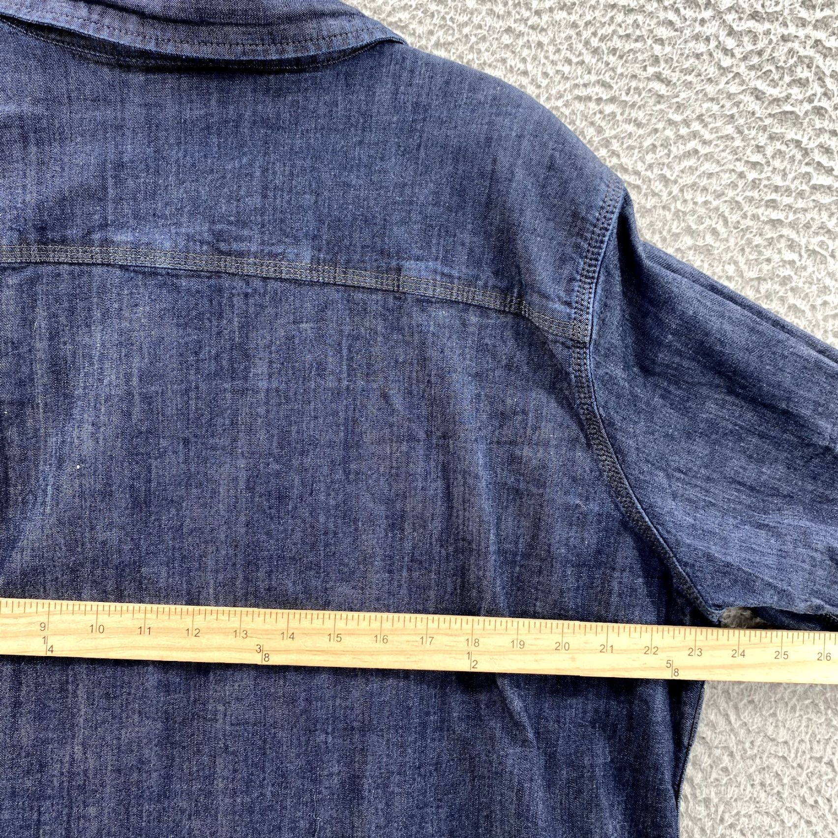 Carhartt VINTAGE Carhartt Denim Railroad Shirt Men's XL Dark Workwear Streetwear Western Y2k 90's Size US XL / EU 56 / 4 - 6 Thumbnail
