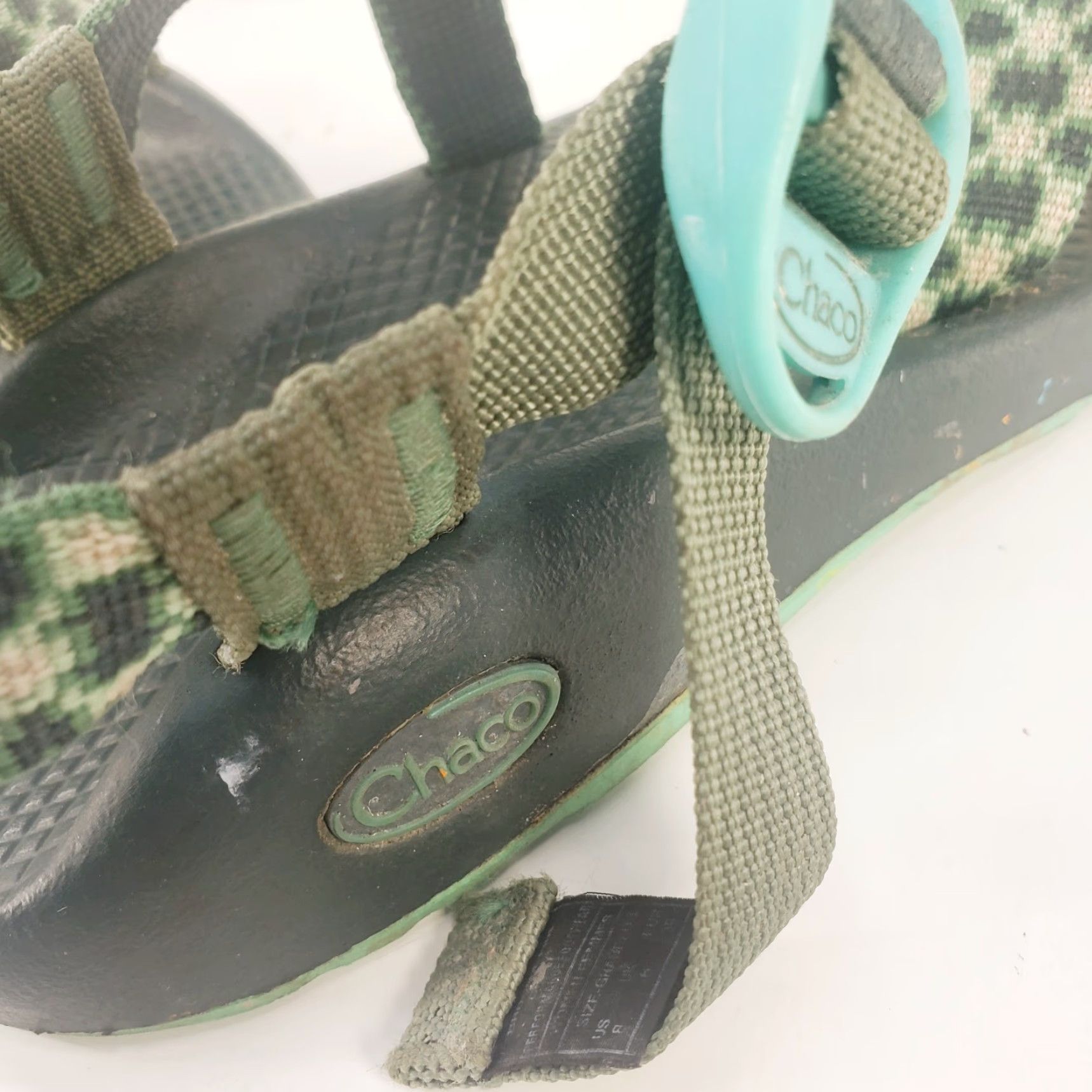 Chaco Chaco ZX/2 Women’s Sandal 8M Green Black Pink Geometric Outdoor Outdoorwear Shoes Leather Synthetic Rubber? Size US 8 / IT 38 - 7 Thumbnail