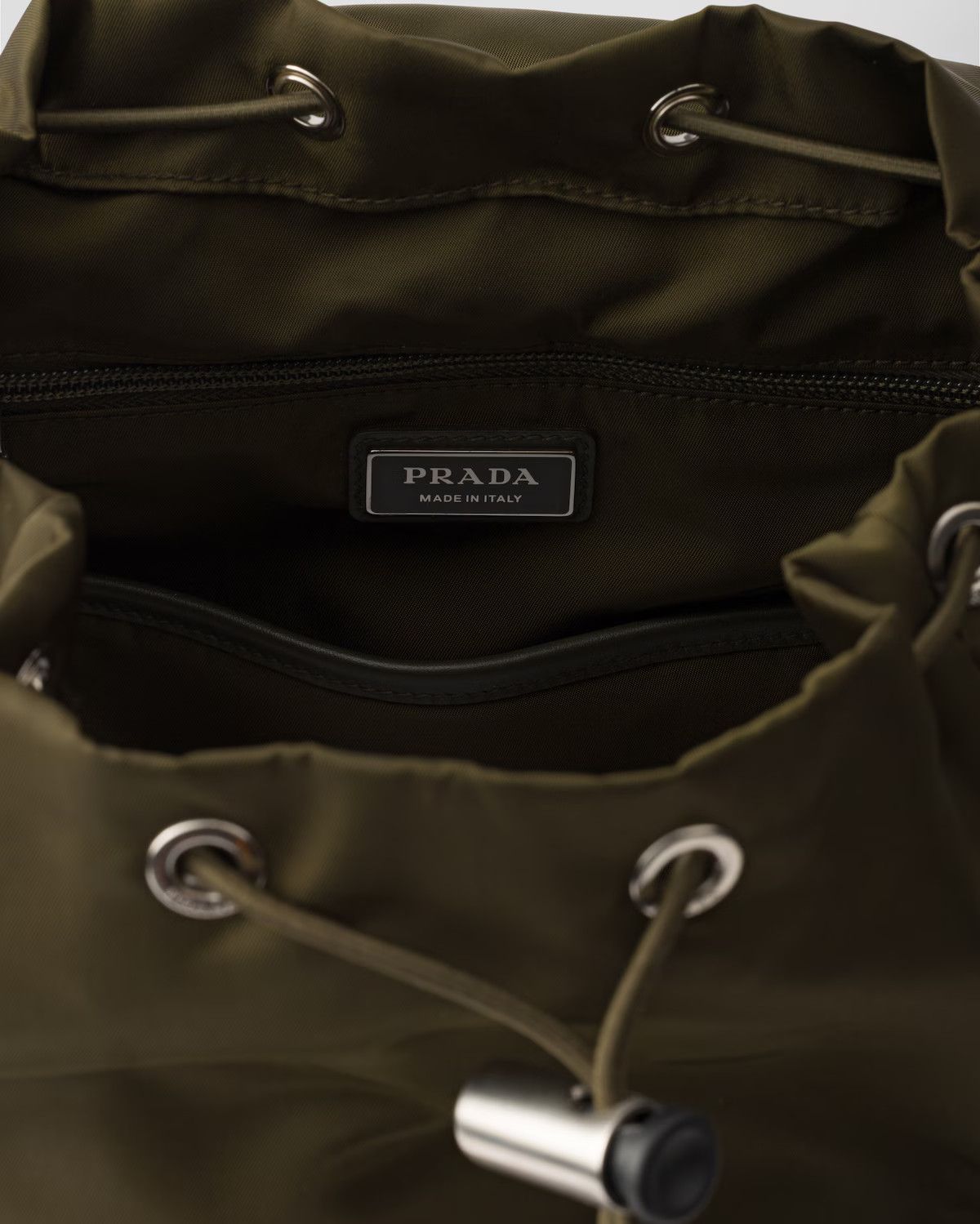 Prada os11x0126 Size: OS / Re-Nylon And Suede Backpack Musk Green Size ONE SIZE - 5 Thumbnail