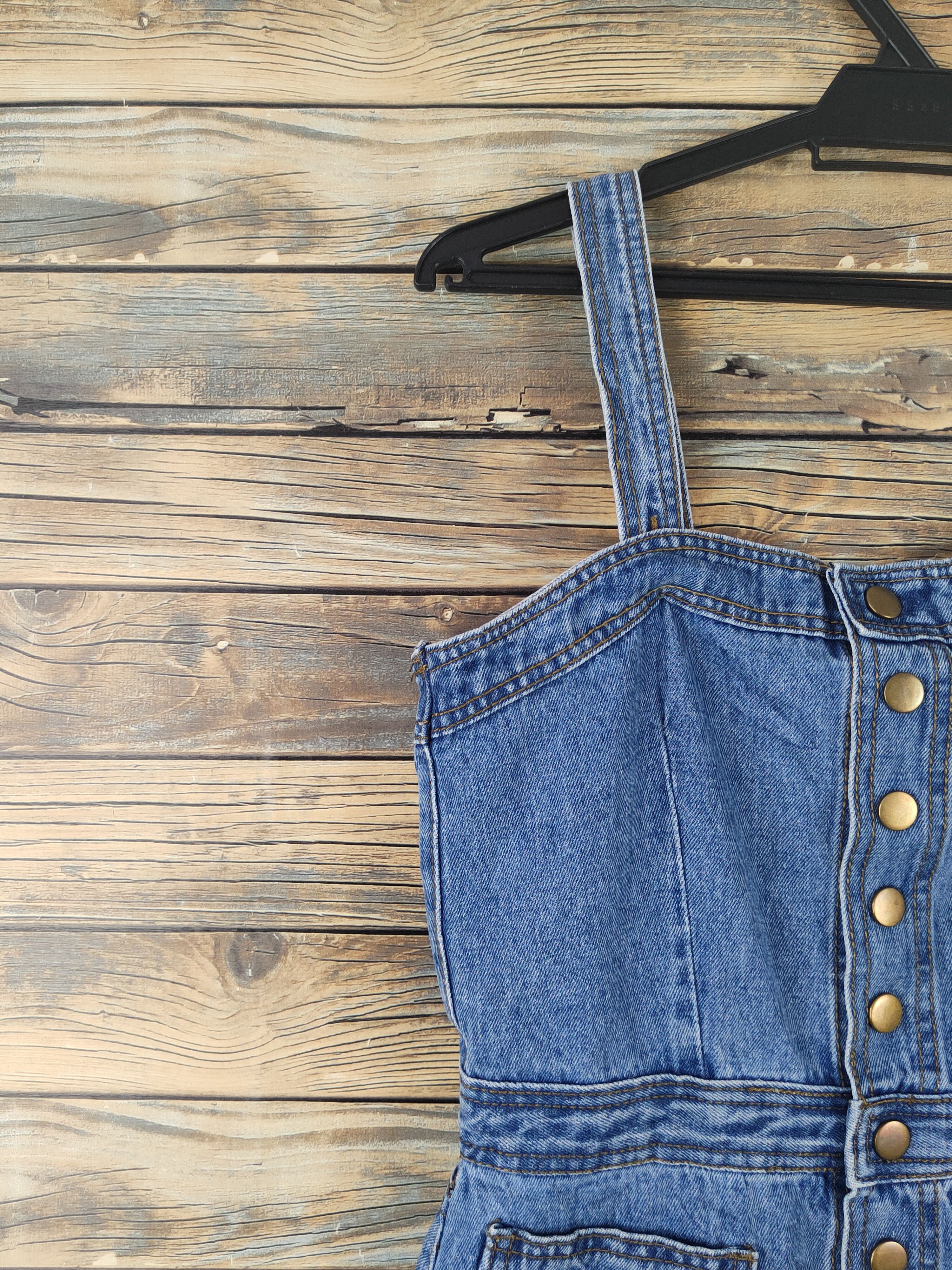 Japanese Brand × Vintage Vintage Japanese Brand Blue Denim Skirt Jumpsuits Size 30" / US 8 / IT 44 - 3 Thumbnail