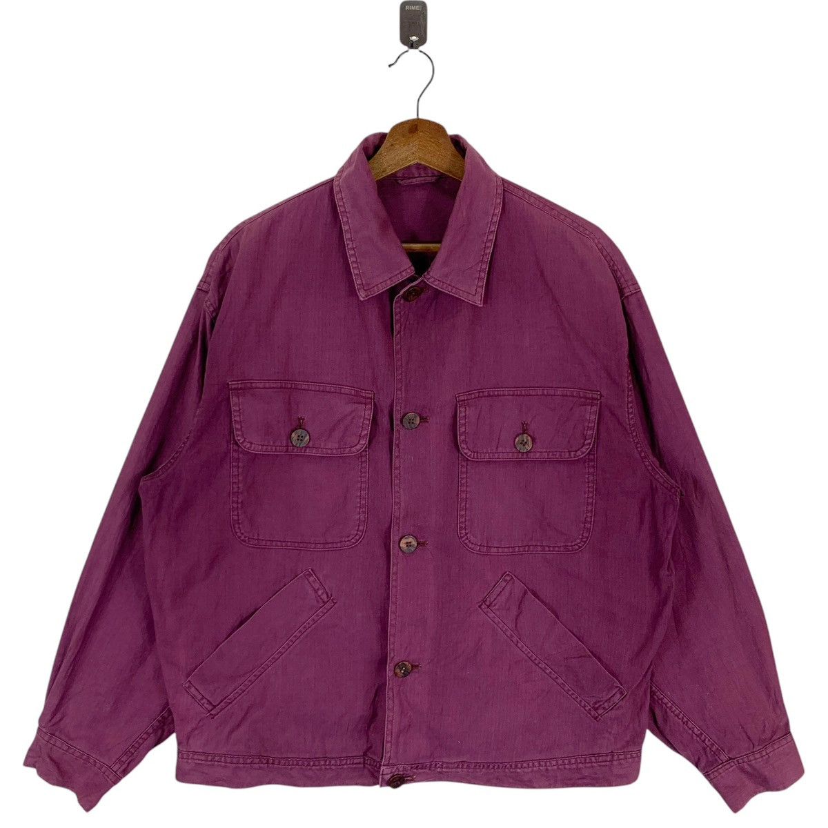 Romeo Gigli VINTAGE ROMEO GIGLI COTTON TRUCKERS JACKET Size US M / EU 48-50 / 2 - 1 Thumbnail