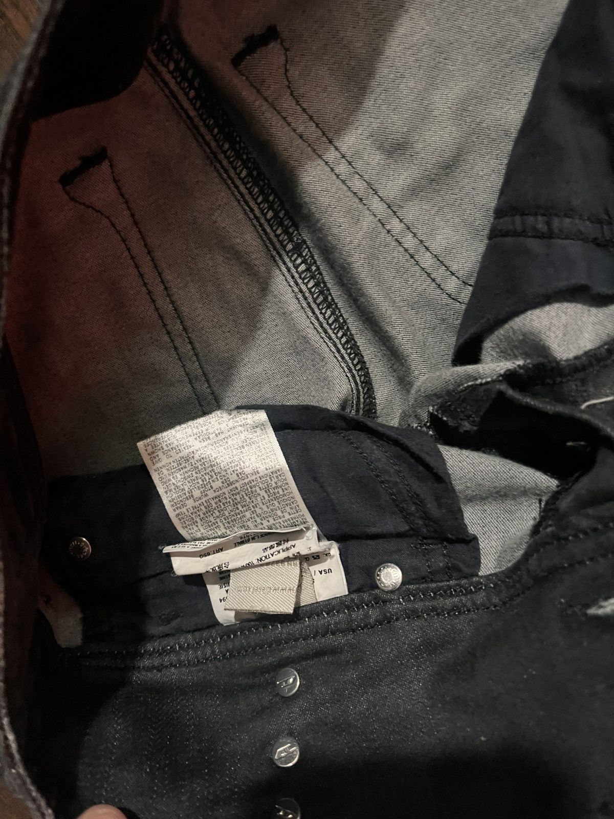 Diesel Tornado mart Diesel waxed flare jeans Size US 27 - 7 Thumbnail