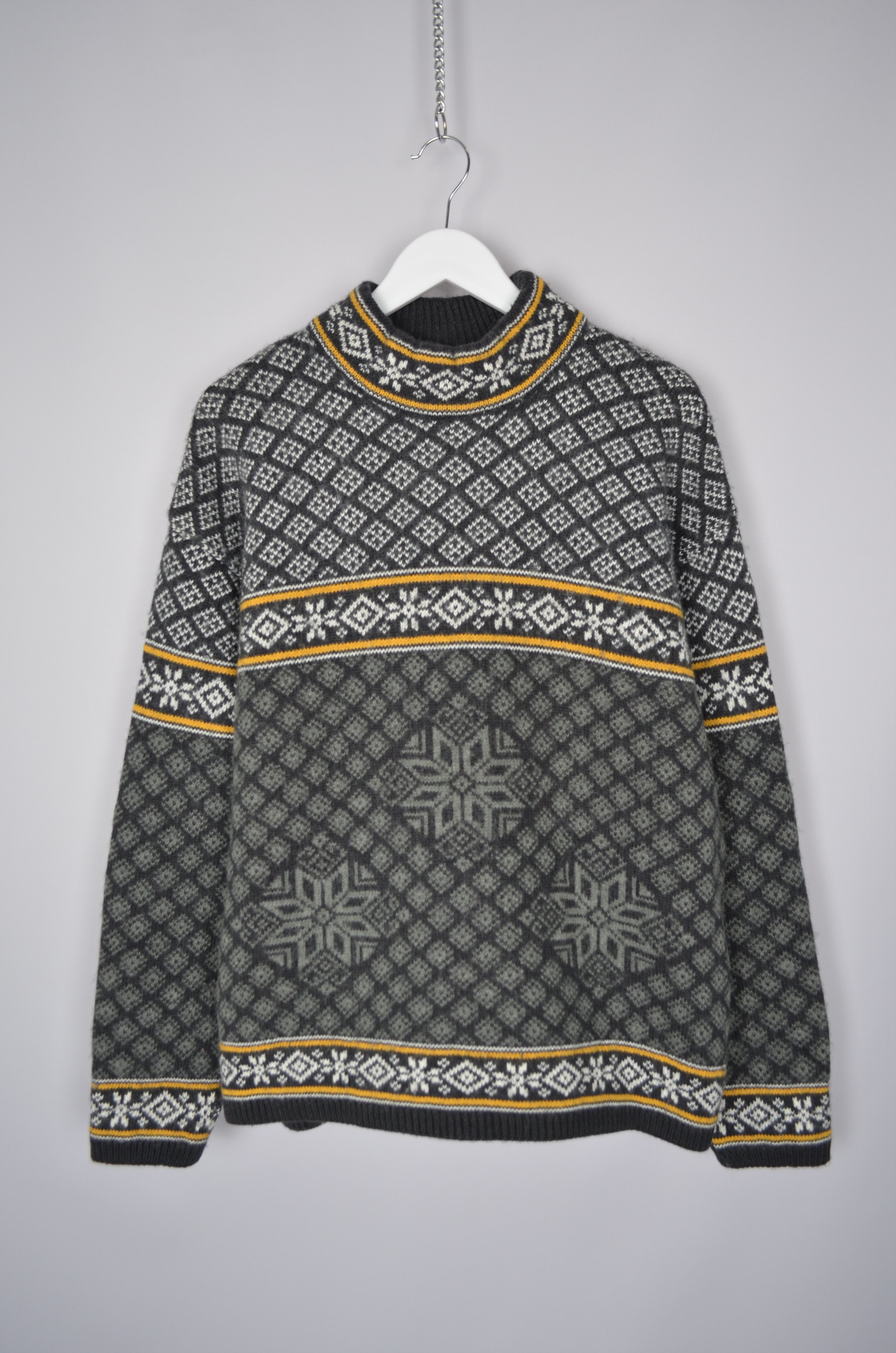 Campagnolo Insulated Ski Sweater Fair Isle Wool Blend
