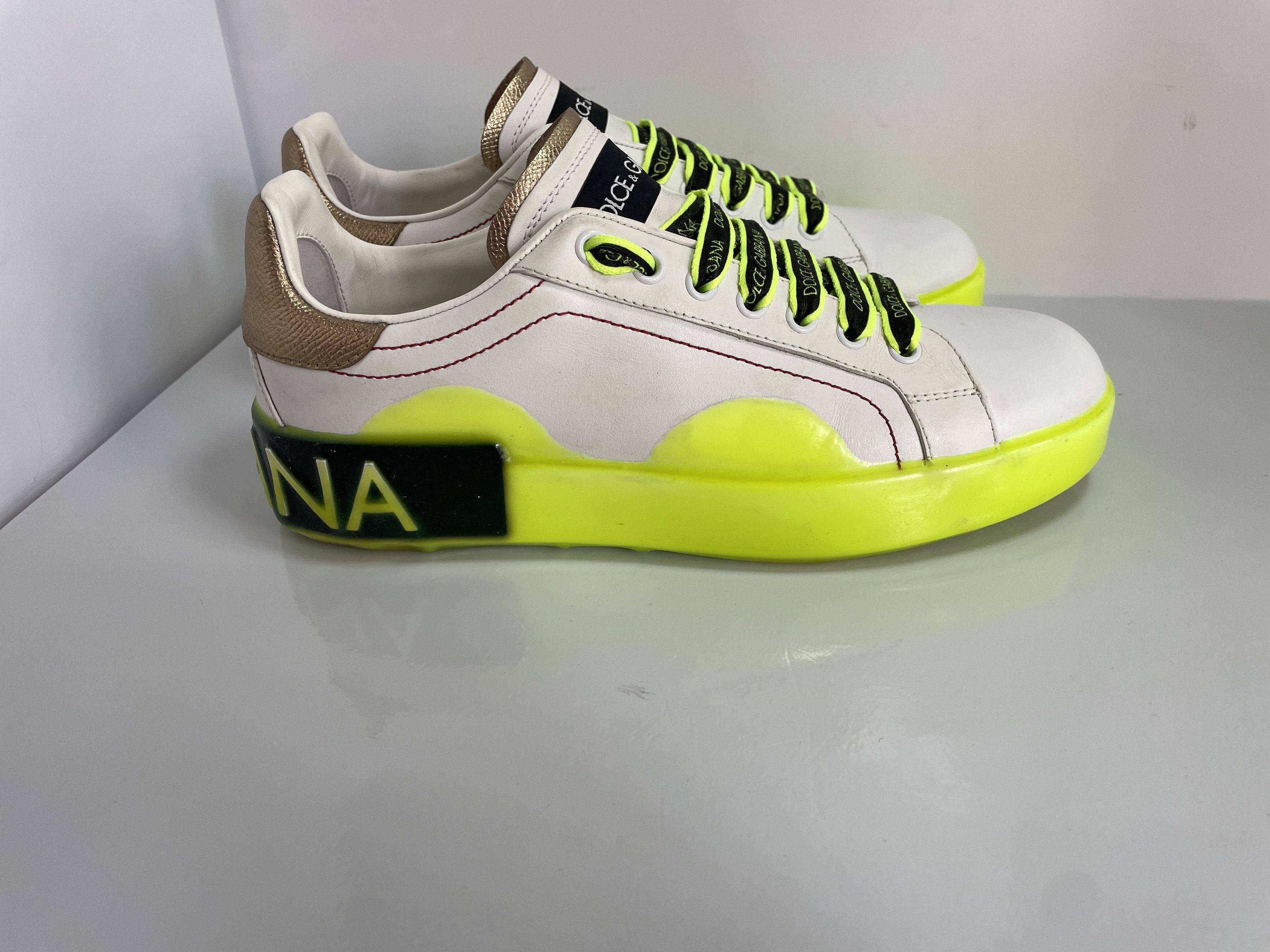 Dolce & Gabbana Dolce & Gabbana Portofino leather sneakers EU39 ( real 38) Size US 9 / IT 39 - 1 Thumbnail