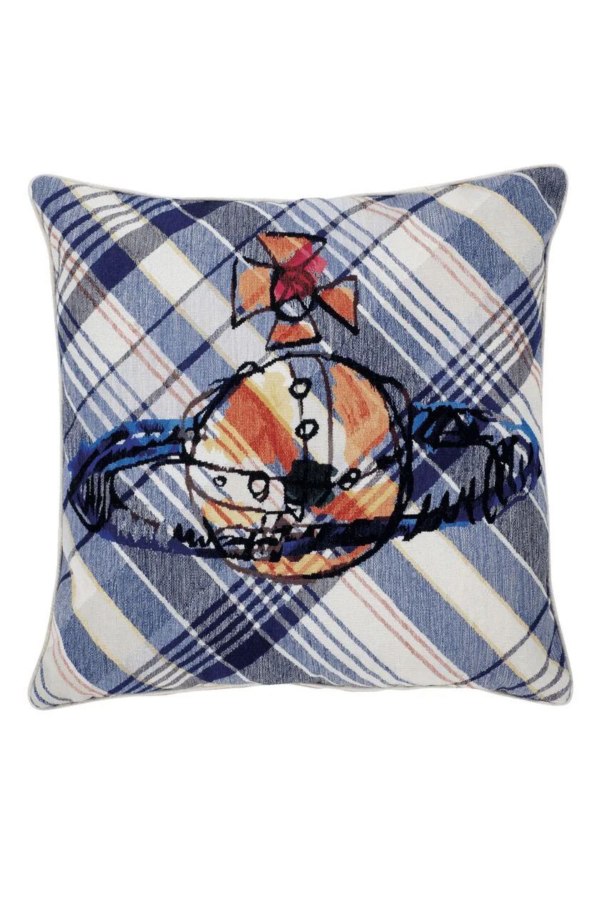 Vivienne Westwood o1f1d3z0825 Size: OS / Scribble Orb Blue Cushion Multicolor Size ONE SIZE - 1 Preview