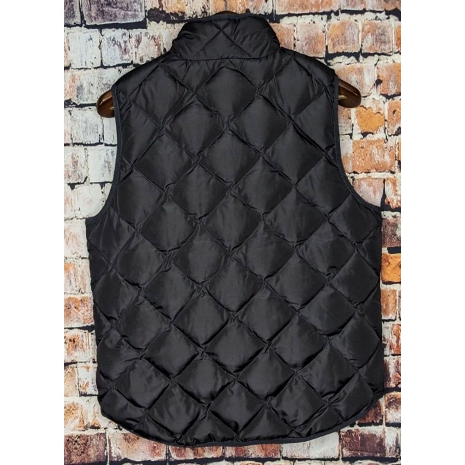 Vintage Woolrich Quilted Down Puffer Vest Womens Large Black Riding Equestrian Jacket Size L / US 10 / IT 46 - 2 Thumbnail