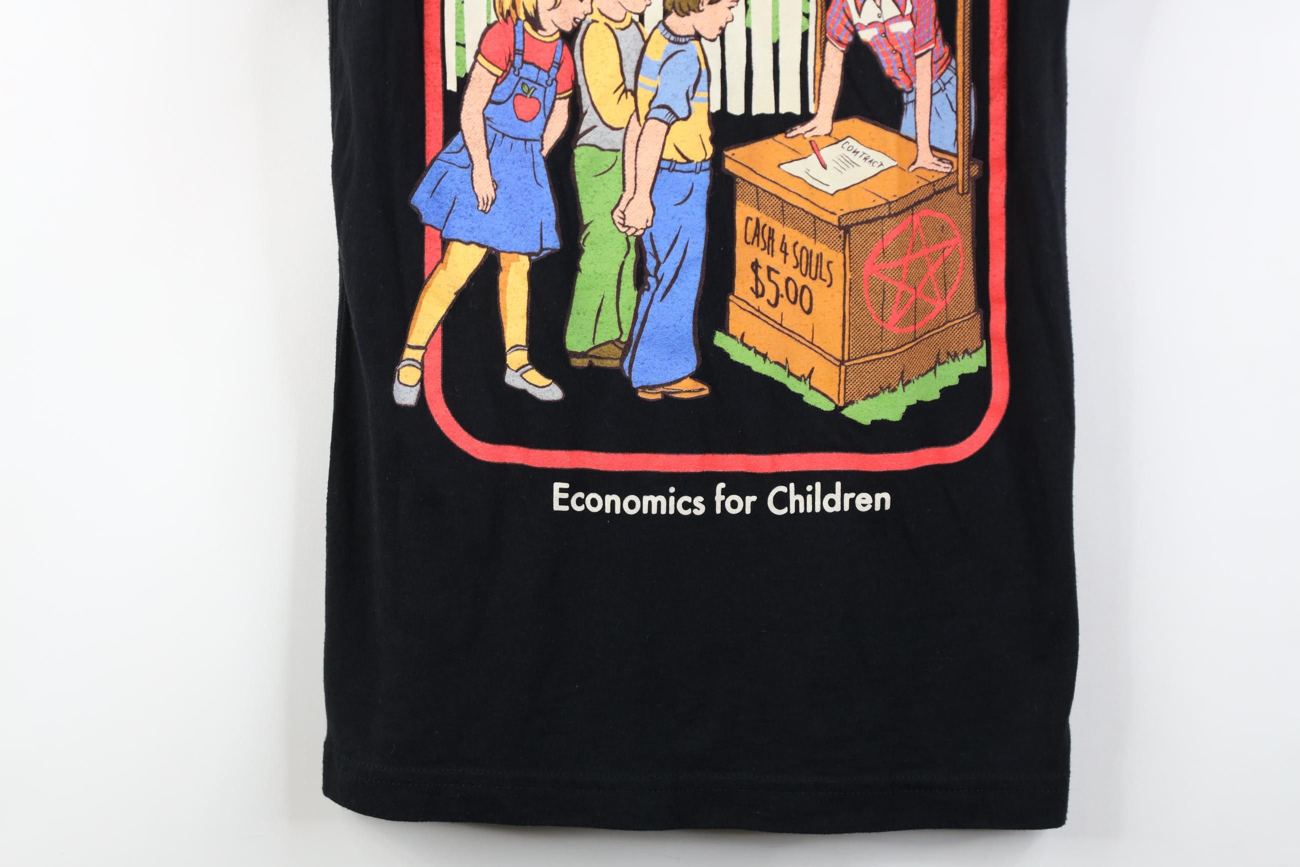 Vintage Y2K Streetwear Economics For Children Sell Your Soul T-Shirt Size XS / US 0-2 / IT 36-38 - 3 Thumbnail
