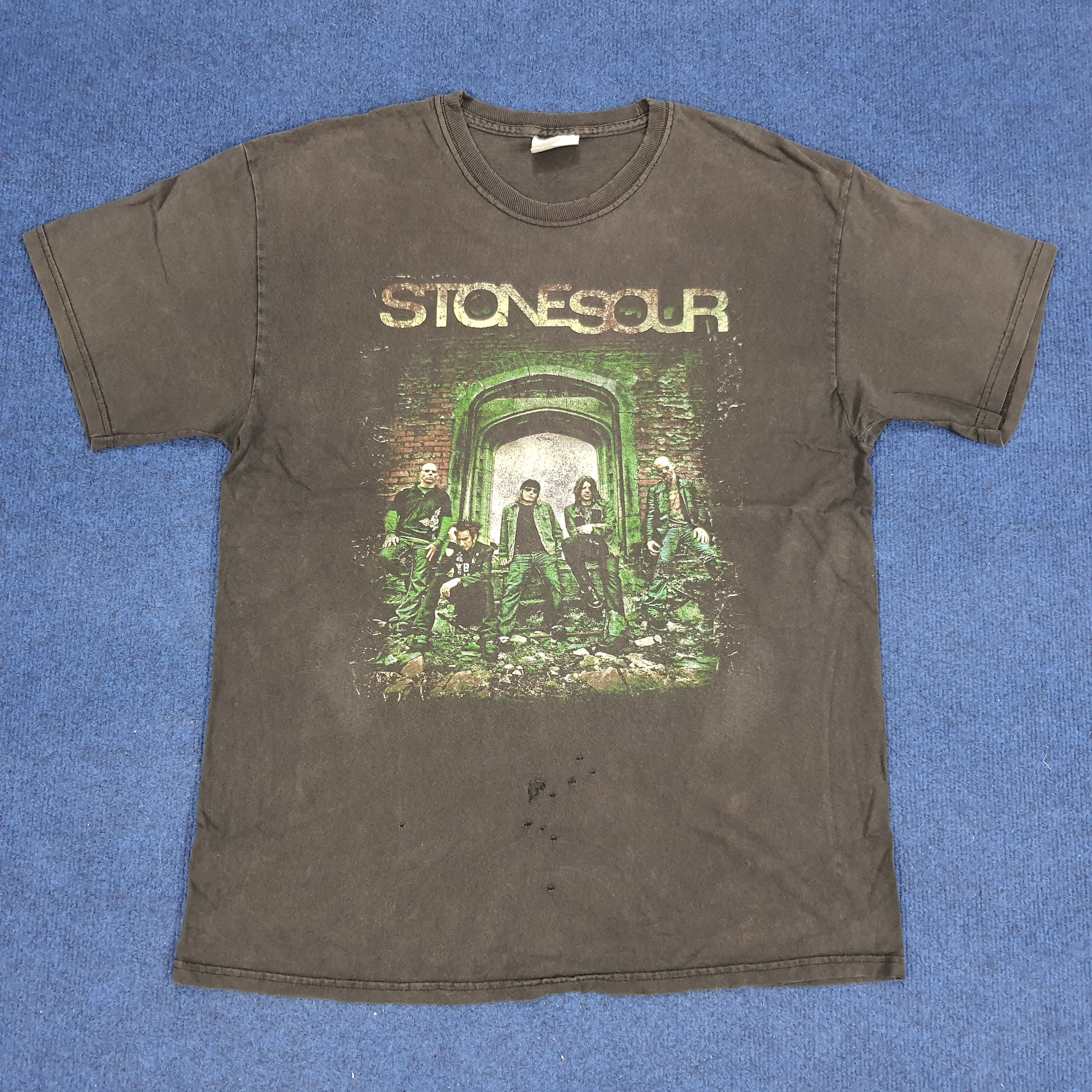 Band Tees × Vintage Vintage Stone Sour America Rock Band Tshirt Size US M / EU 48-50 / 2 - 1 Thumbnail
