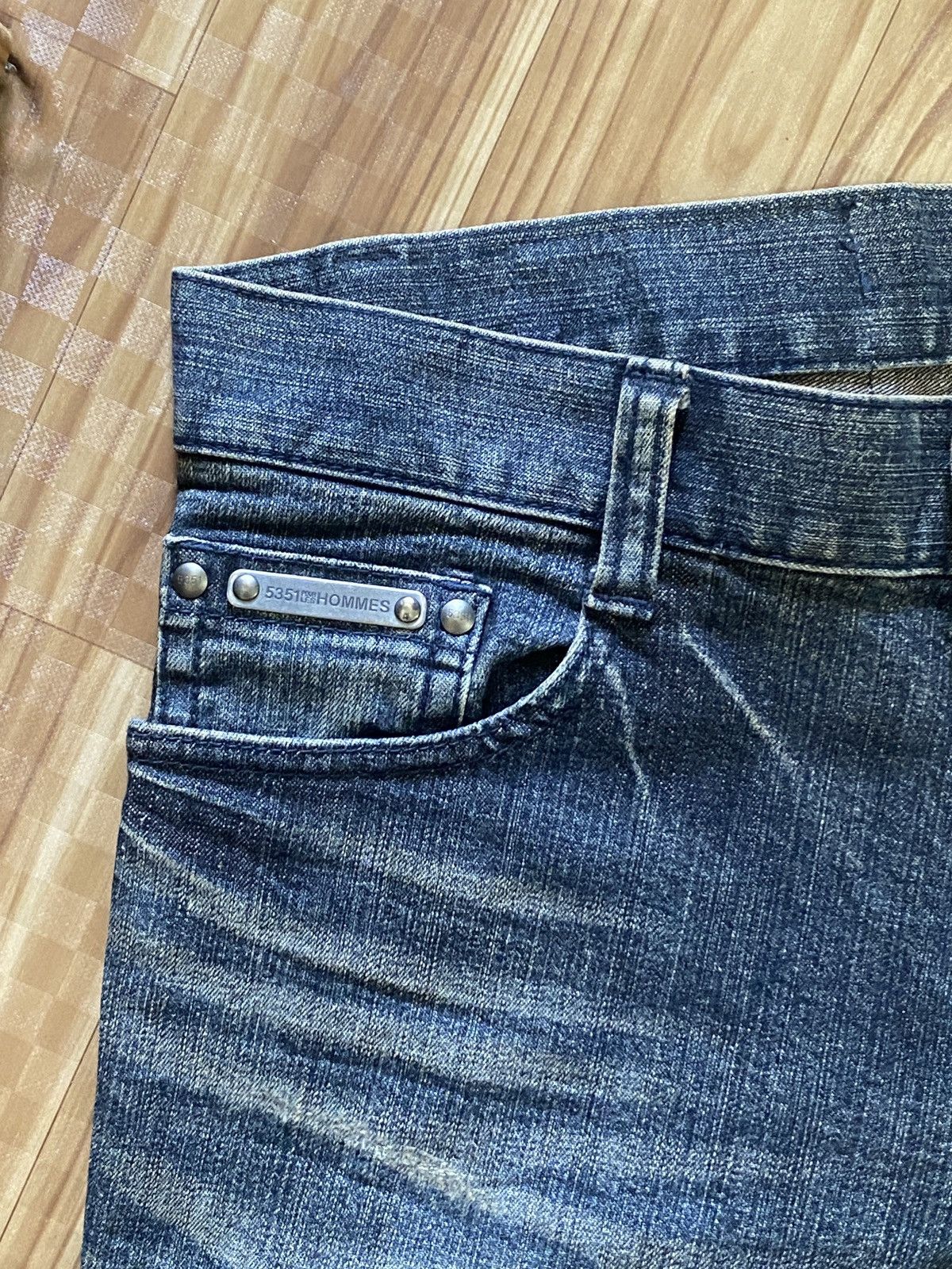 5351 POUR LES HOMMES 5351 Pour Les Hommes Distressed Flared Jeans Size US 32 / EU 48 - 13 Thumbnail