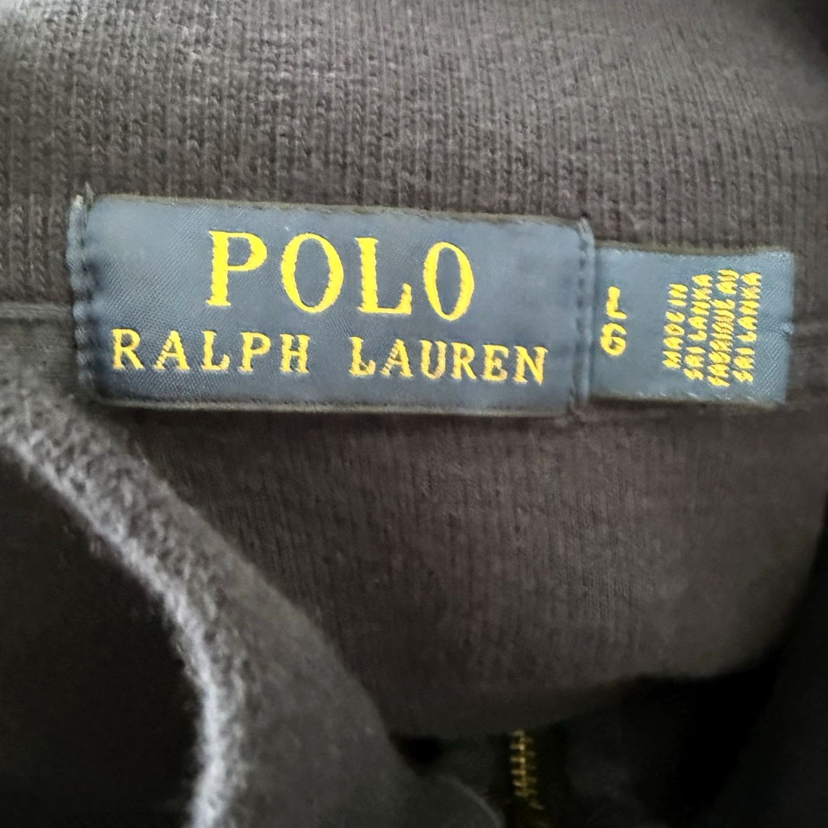 Polo Ralph Lauren Polo Ralph Lauren Sweater Mens Large Estate Rib 1/4 Zip Pullover Blue Cotton Mock Neck Long Sleeve Knit Classic Logo Pullover Size US L / EU 52-54 / 3 - 2 Thumbnail