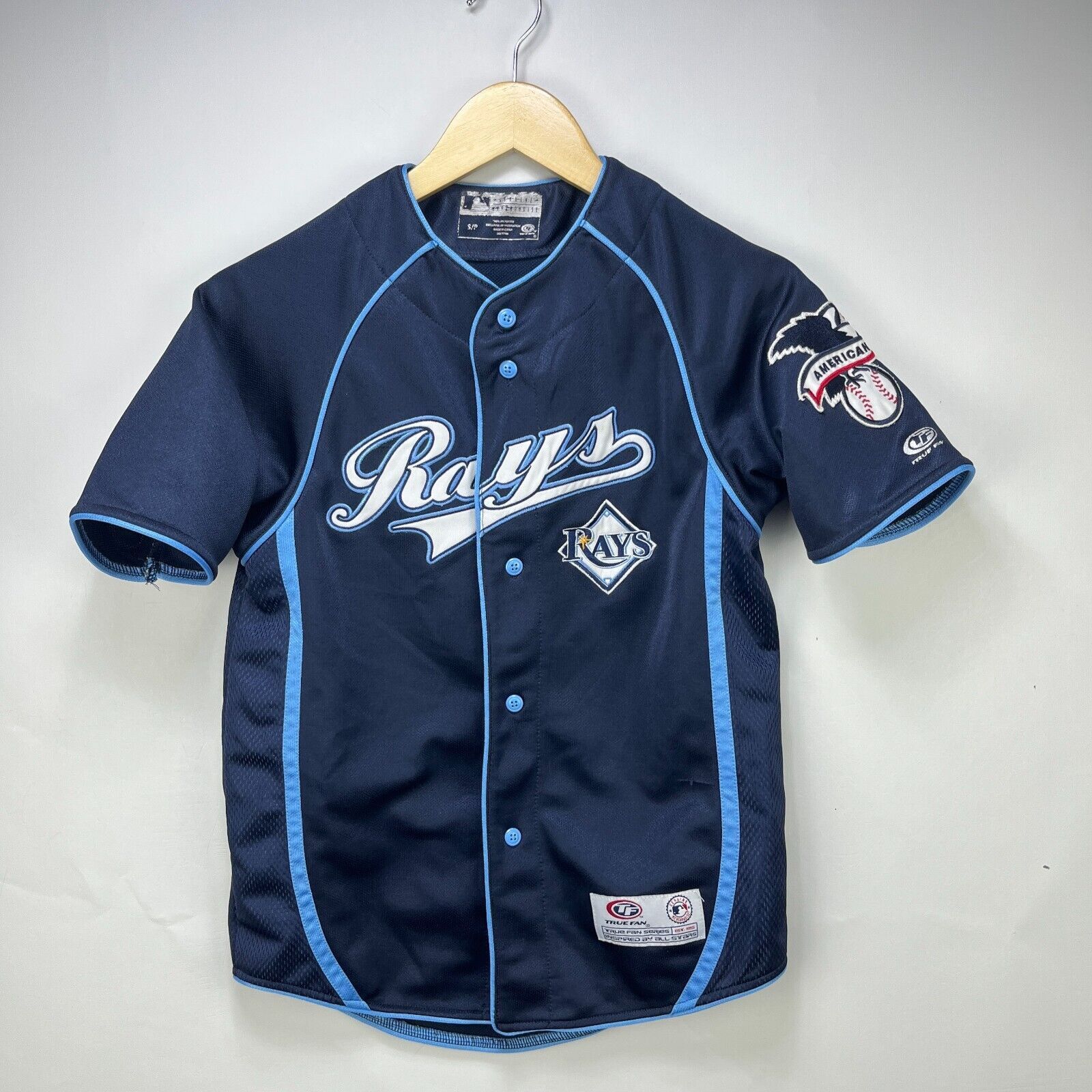Vintage Vintage Tampa Bay Rays Baseball Jersey True Fan Youth Small Size US S / EU 44-46 / 1 - 1 Thumbnail