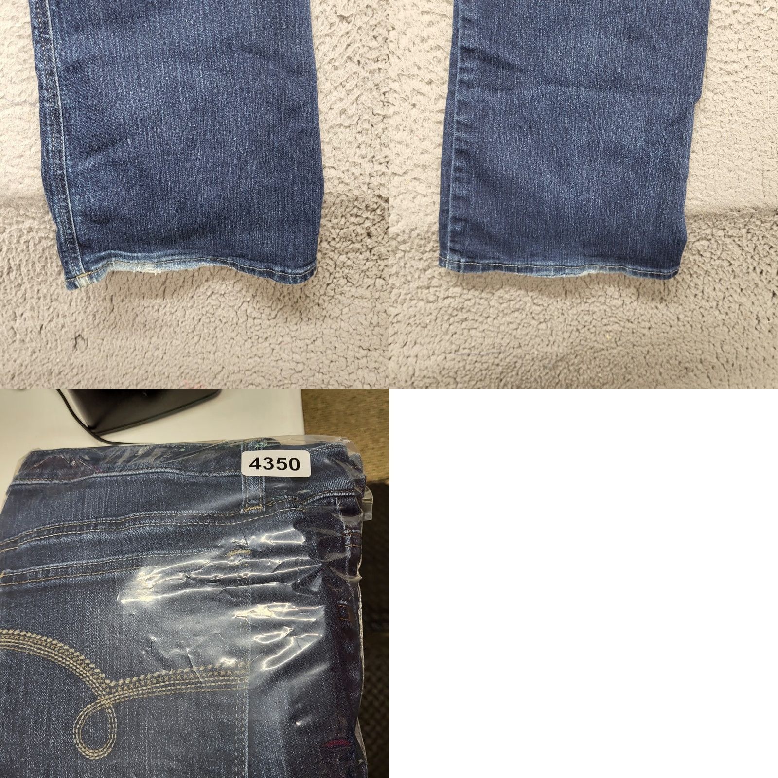 Lee VINTAGE Lee Jeans Women's 12M Mid Rise Bootcut Dark Wash Denim Stretch Cowgirl Regular 5-Pocket Blue Womens Jeans Size 34" / US 12 / IT 48 - 9 Thumbnail