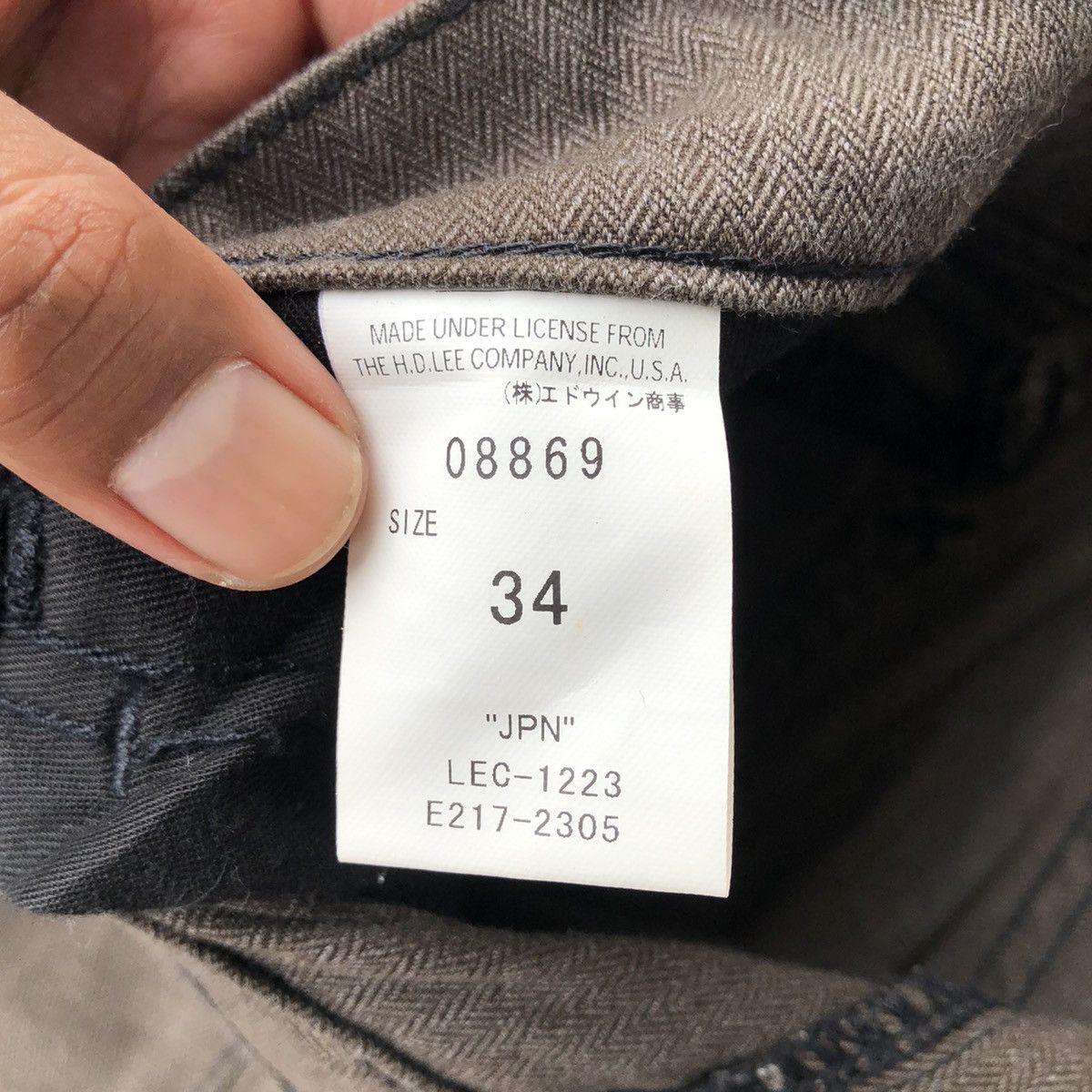 Lee × Seditionaries Vintage Grey Cargo LEE Rider 8 Pocket Size US 34 / EU 50 - 12 Thumbnail