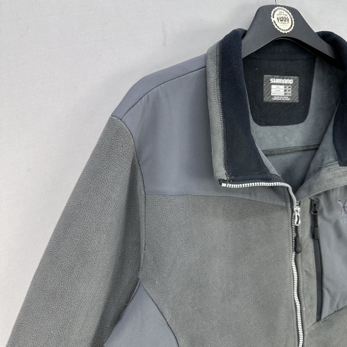 Japanese Brand Shimano Xefo Embroidered Logo Fleece Zipper Jacket Size US L / EU 52-54 / 3 - 2 Thumbnail