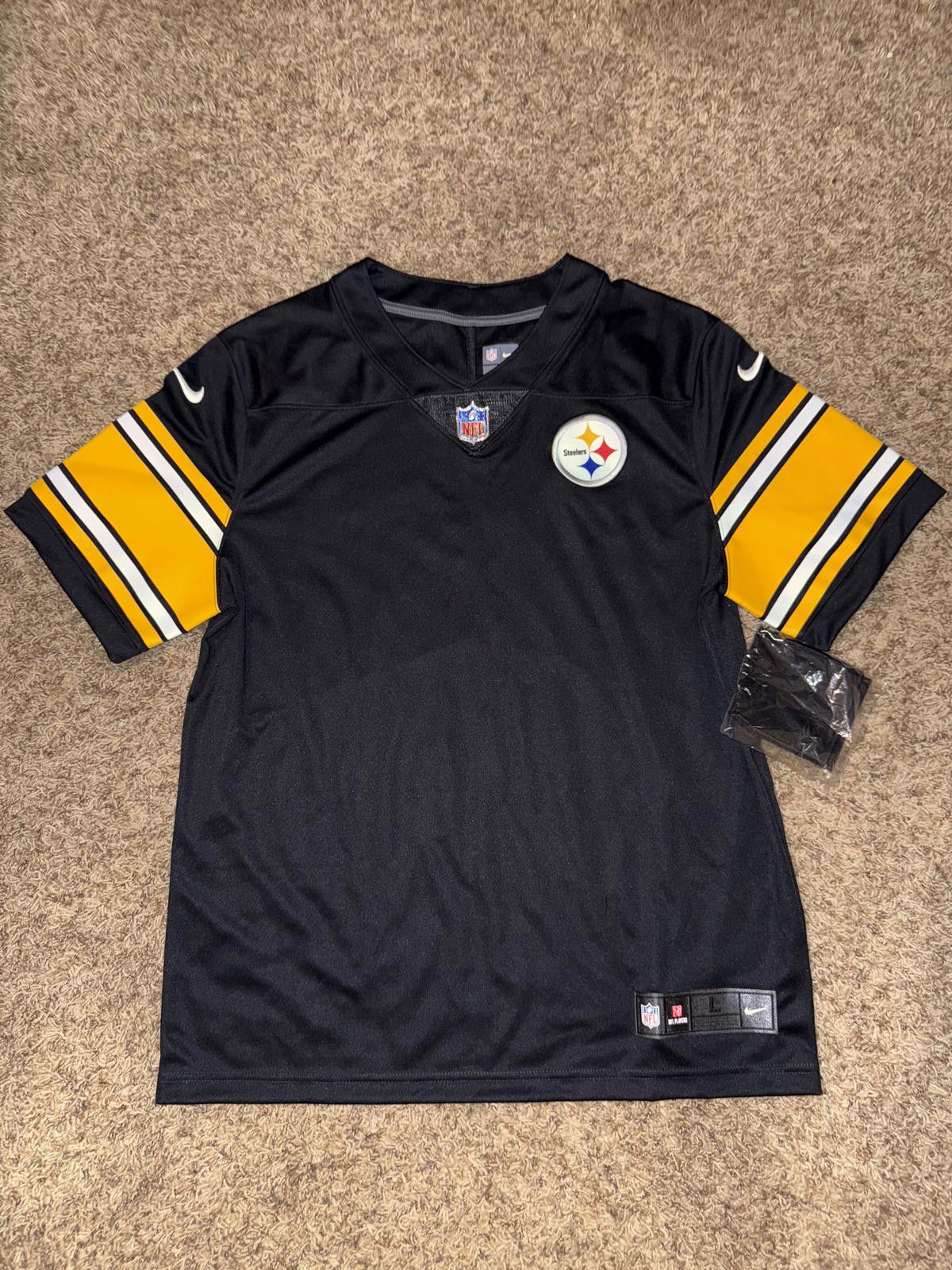 Nike Nike Men’s Nfl Pittsburgh Steelers Game Issue Football Black Blank Jersey Size US L / EU 52-54 / 3 - 1 Thumbnail