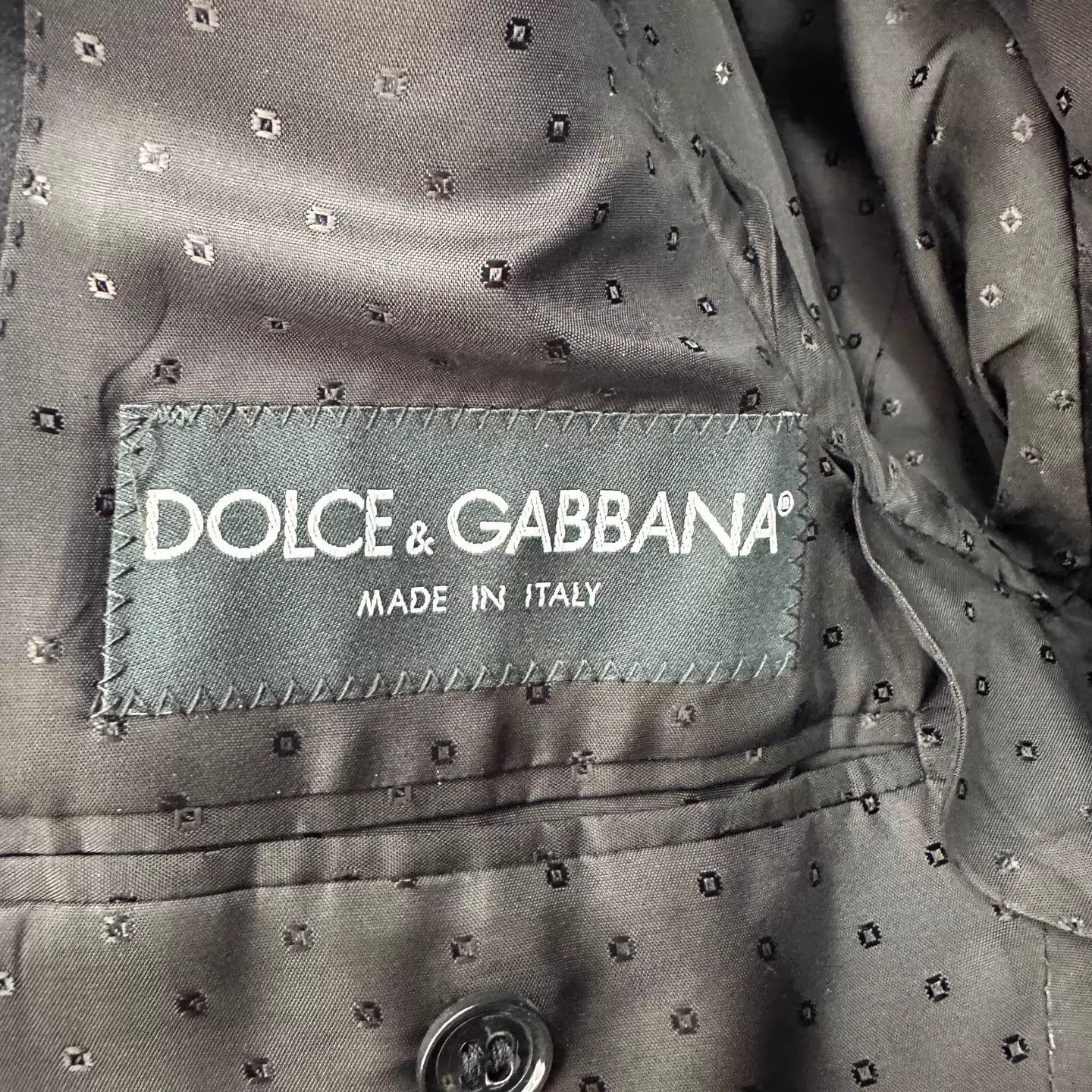 Dolce & Gabbana DG Black Pure Wool Suit 44 Size 44R - 4 Thumbnail