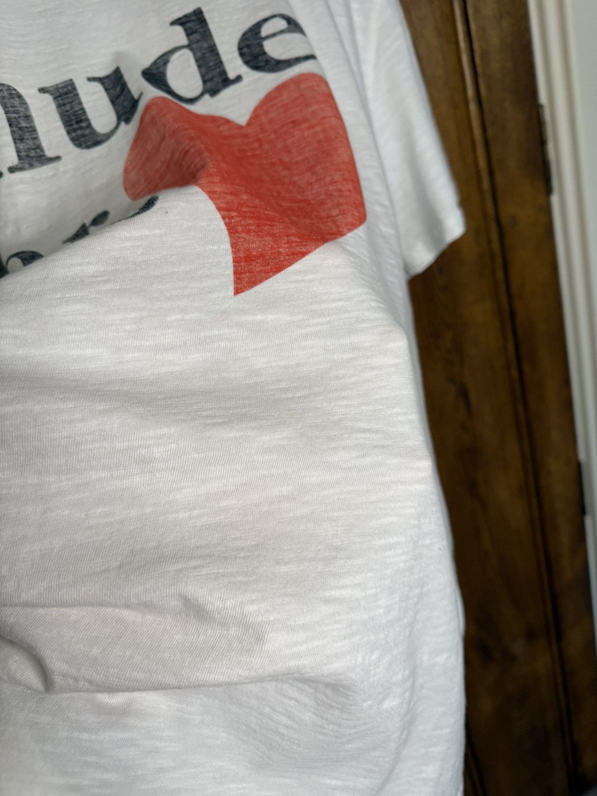 Rhude Rhude is for lovers logo white heart t shirt XL $380 Size US XL / EU 56 / 4 - 10 Thumbnail