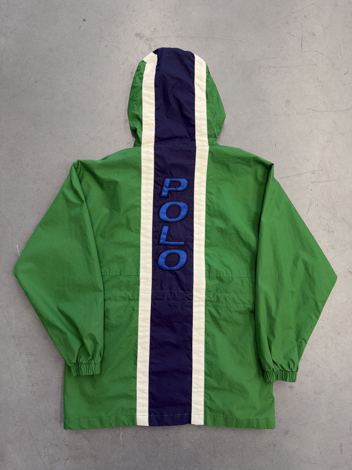 Polo Ralph Lauren 90's Vintage Polo Sport Spell Out Anorak Jacket Size US M / EU 48-50 / 2 - 2 Thumbnail