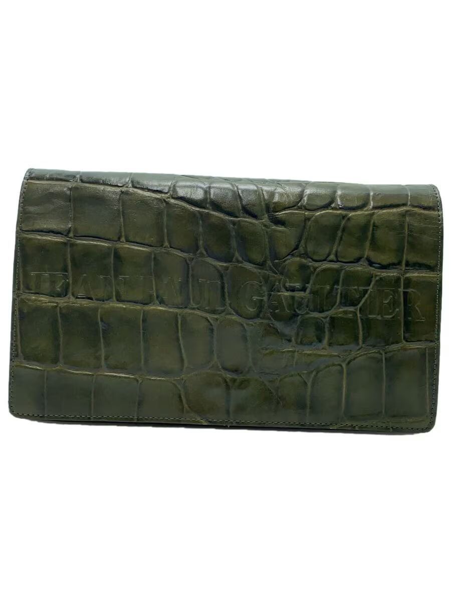Jean Paul Gaultier Crocodile Embossed Logo Leather Purse Size ONE SIZE - 1 Thumbnail