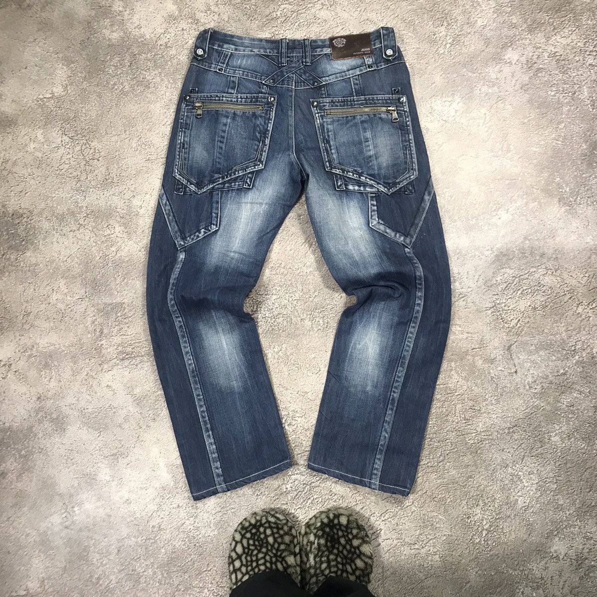 Vintage Vintage Y2K Baggy Wide Leg Distressed Jeans Streetwear 32 Size US 32 / EU 48 - 4 Thumbnail