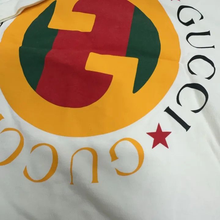 GUCCI Colorful Logo Print Short Sleeve T-Shirt-2507