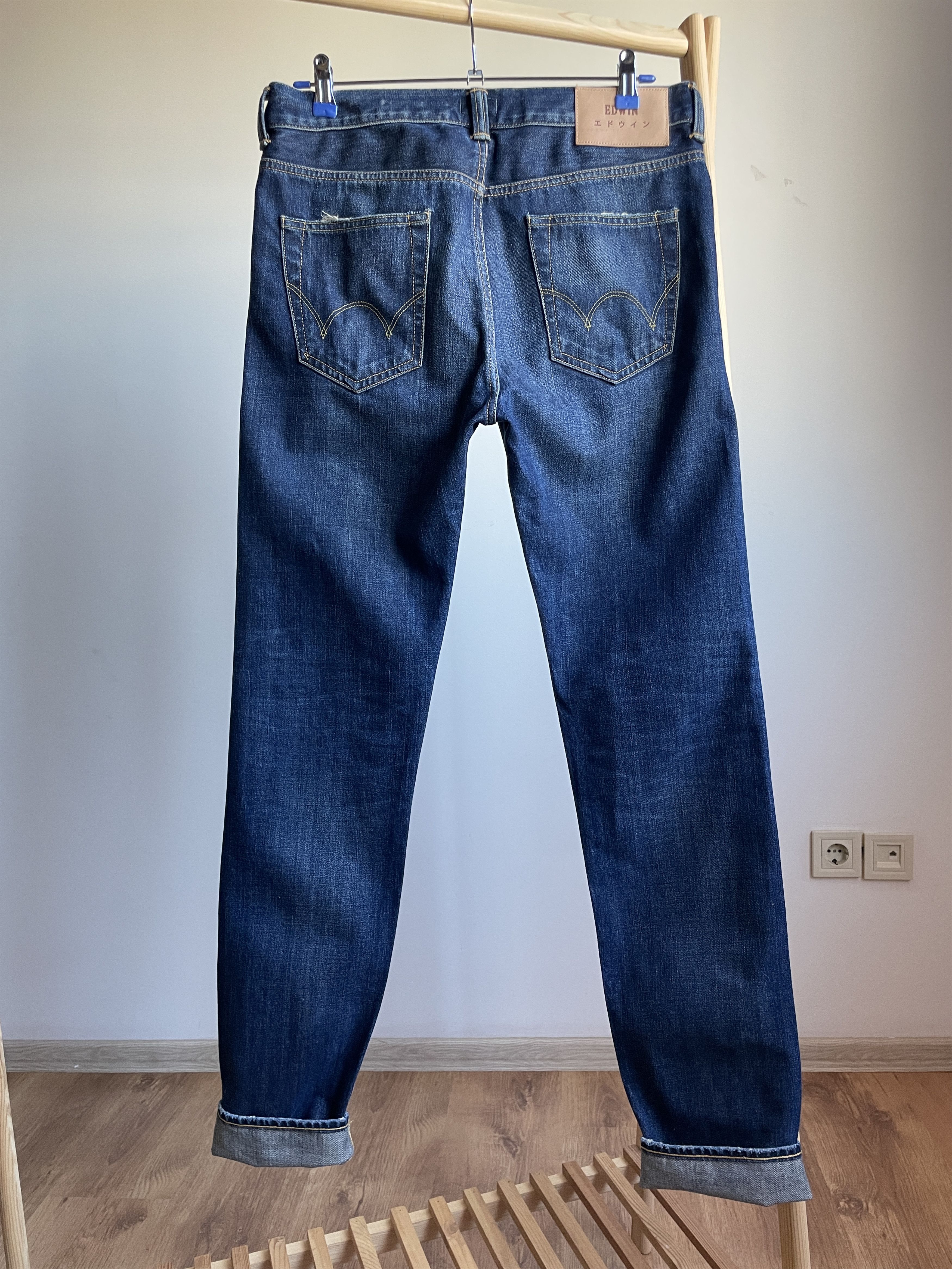 Edwin Edwin ED-80 Slim Tapered Rainbow Selvedge Denim Size 31x34 Size US 31 - 2 Thumbnail