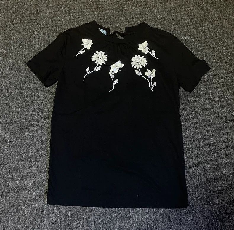 Prada PradaBlack T-shirt 2503-Nextarrow Size XS / US 0-2 / IT 36-38 - 1 Thumbnail