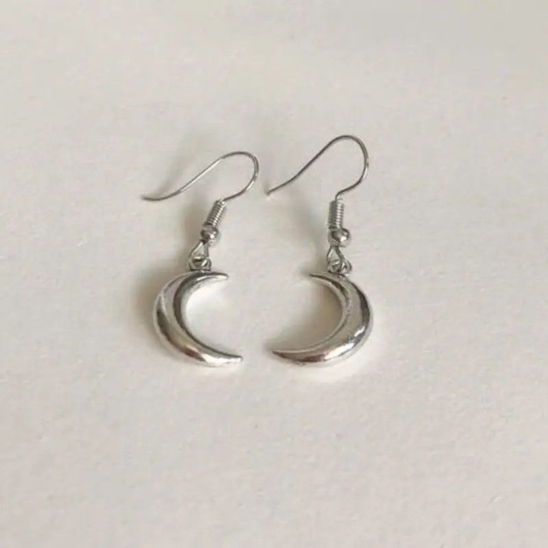 Other 925 Silver Moon Earrings - ERG Size ONE SIZE - 3 Thumbnail