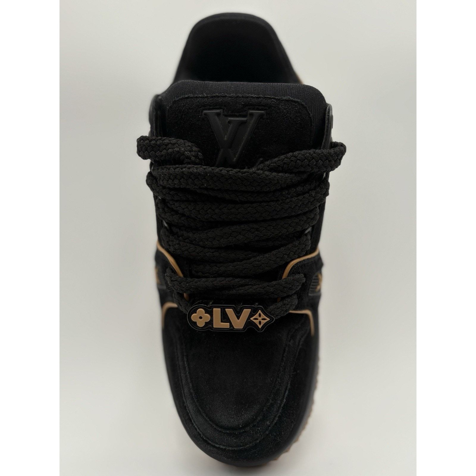 Louis Vuitton 9.5-10 Louis Vuitton Suede Maxi ' Black Brown ' | GOOD COND! Size US 9.5 / EU 42-43 - 5 Thumbnail