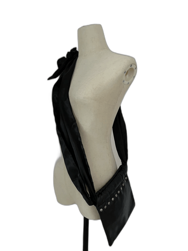 Junya Watanabe Ribbon Sling Bag Black, Men's