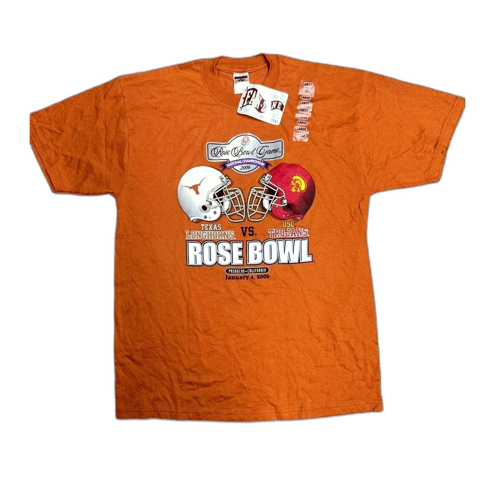 Gildan Vintage Y2K USC Trojans VS Texas Longhorns NWT Shirt Large O Size US L / EU 52-54 / 3 - 1 Thumbnail